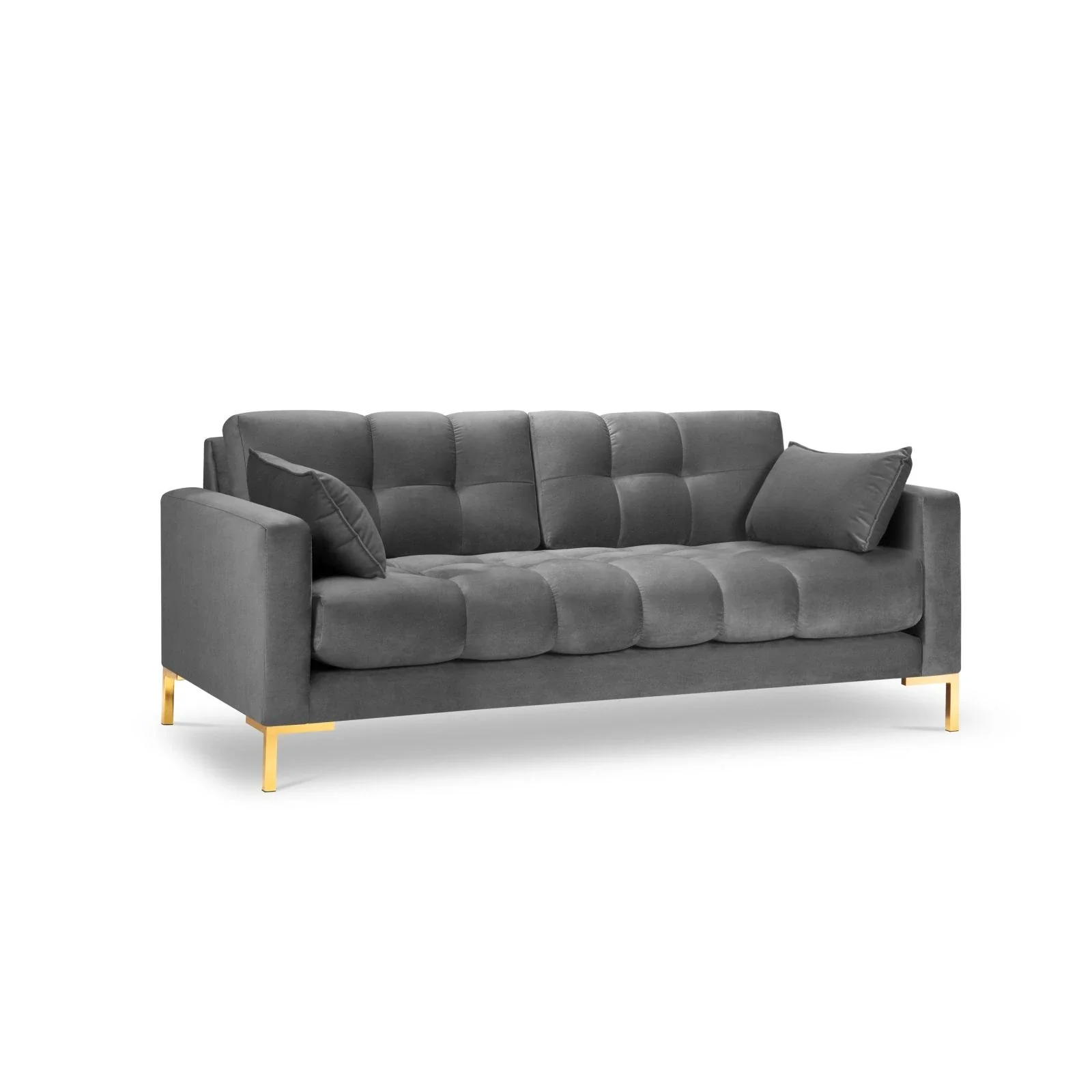 Mamaia 2-Sitzer Sofa, Beine Goldmetall, mit Bezug aus Samt oder Strukturstoff, 152x96 cm - Image 121