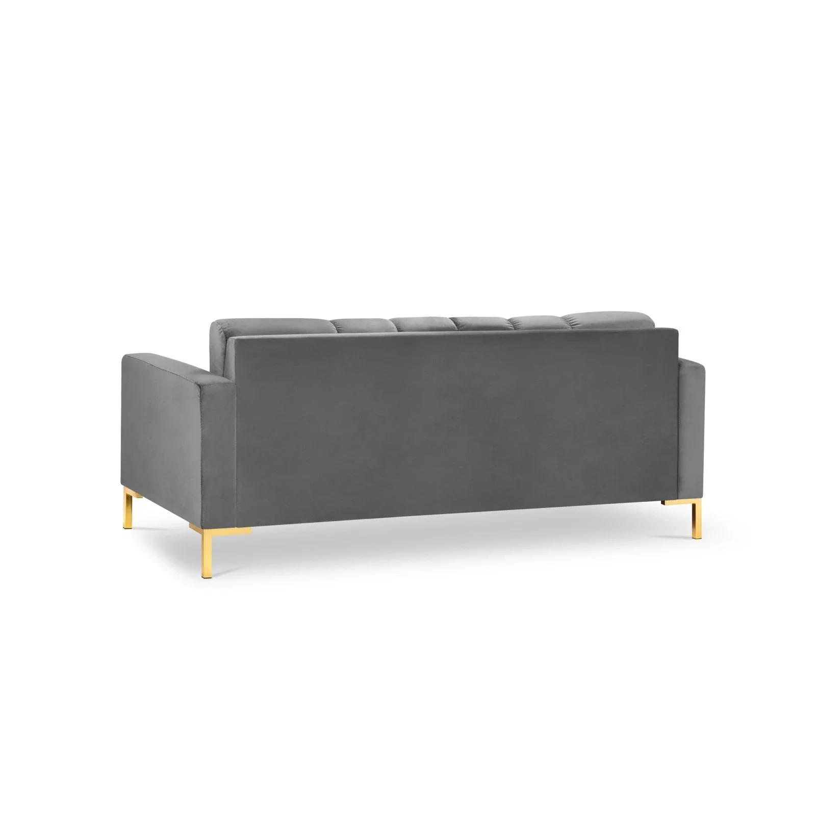 Mamaia 2-Sitzer Sofa, Beine Goldmetall, mit Bezug aus Samt oder Strukturstoff, 152x96 cm - Image 124
