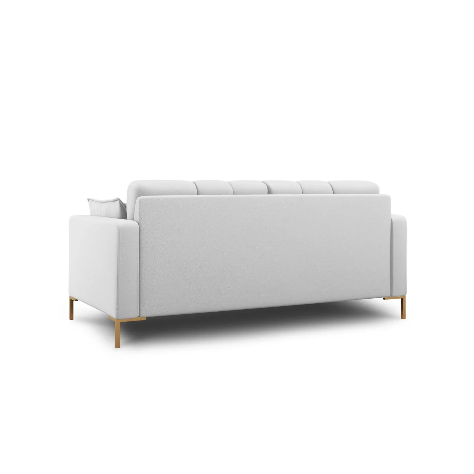 Mamaia 2-Sitzer Sofa, Beine Goldmetall, mit Bezug aus Samt oder Strukturstoff, 152x96 cm - Image 13