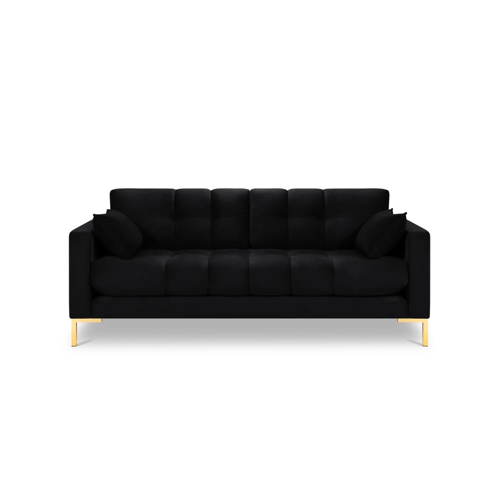 Mamaia 2-Sitzer Sofa, Beine Goldmetall, mit Bezug aus Samt oder Strukturstoff, 152x96 cm - Image 139