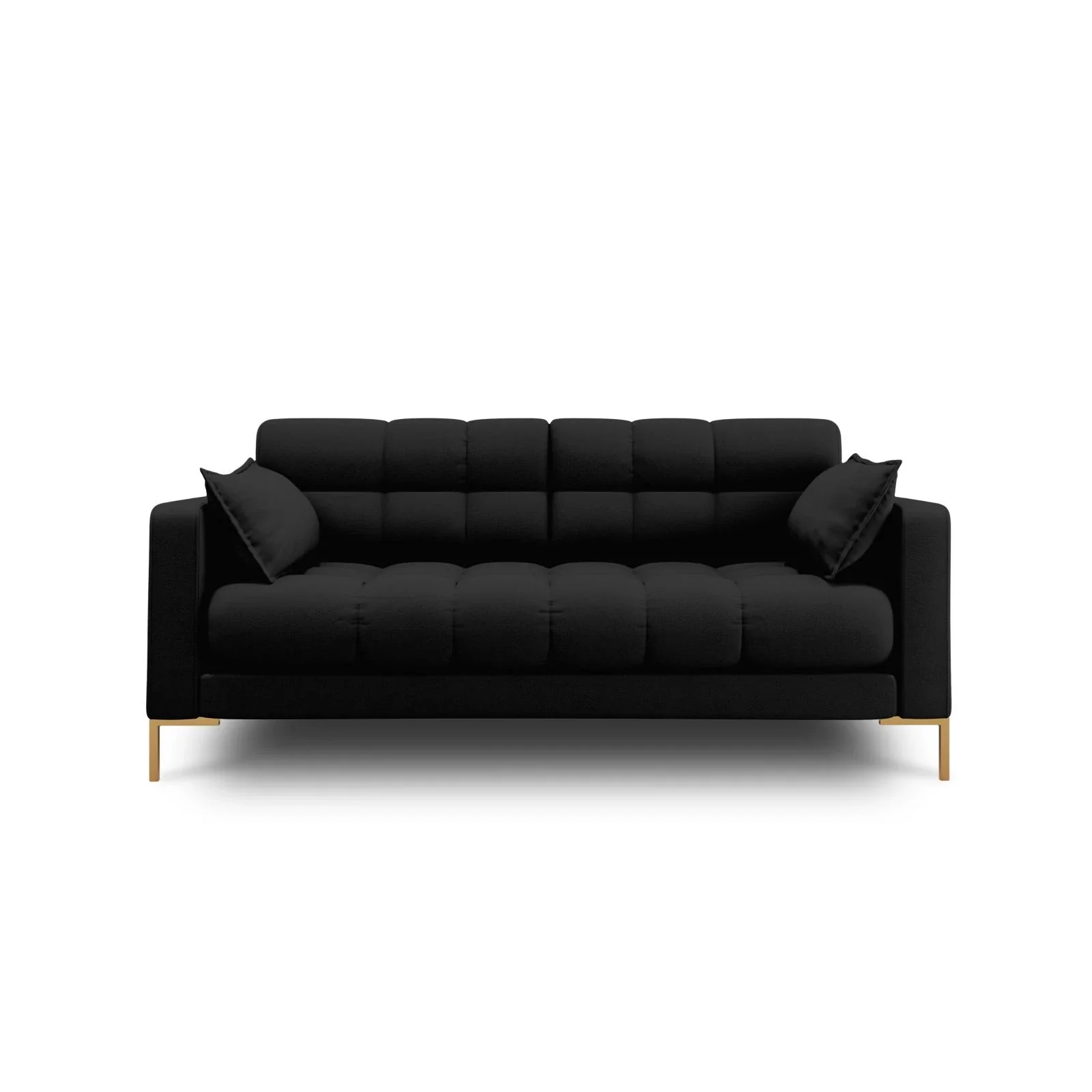 Mamaia 2-Sitzer Sofa, Beine Goldmetall, mit Bezug aus Samt oder Strukturstoff, 152x96 cm - Image 21