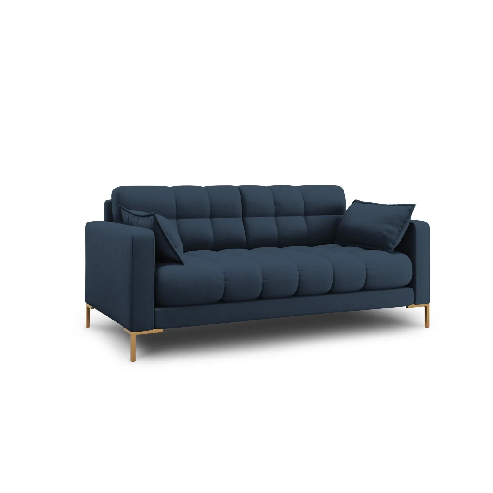Mamaia 2-Sitzer Sofa, Beine Goldmetall, mit Bezug aus Samt oder Strukturstoff, 152x96 cm - Image 27