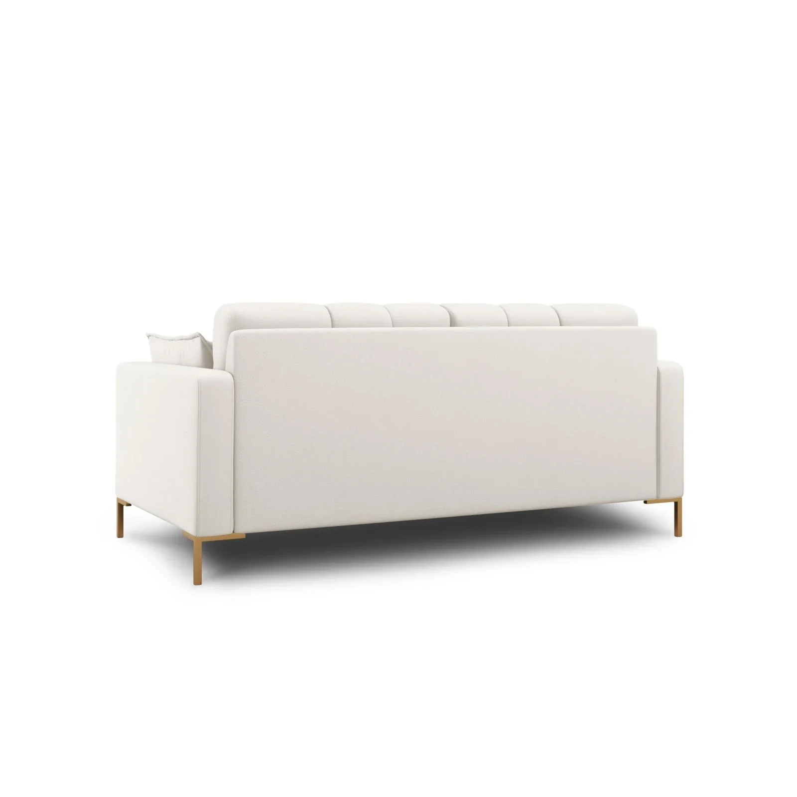 Mamaia 2-Sitzer Sofa, Beine Goldmetall, mit Bezug aus Samt oder Strukturstoff, 152x96 cm - Image 3