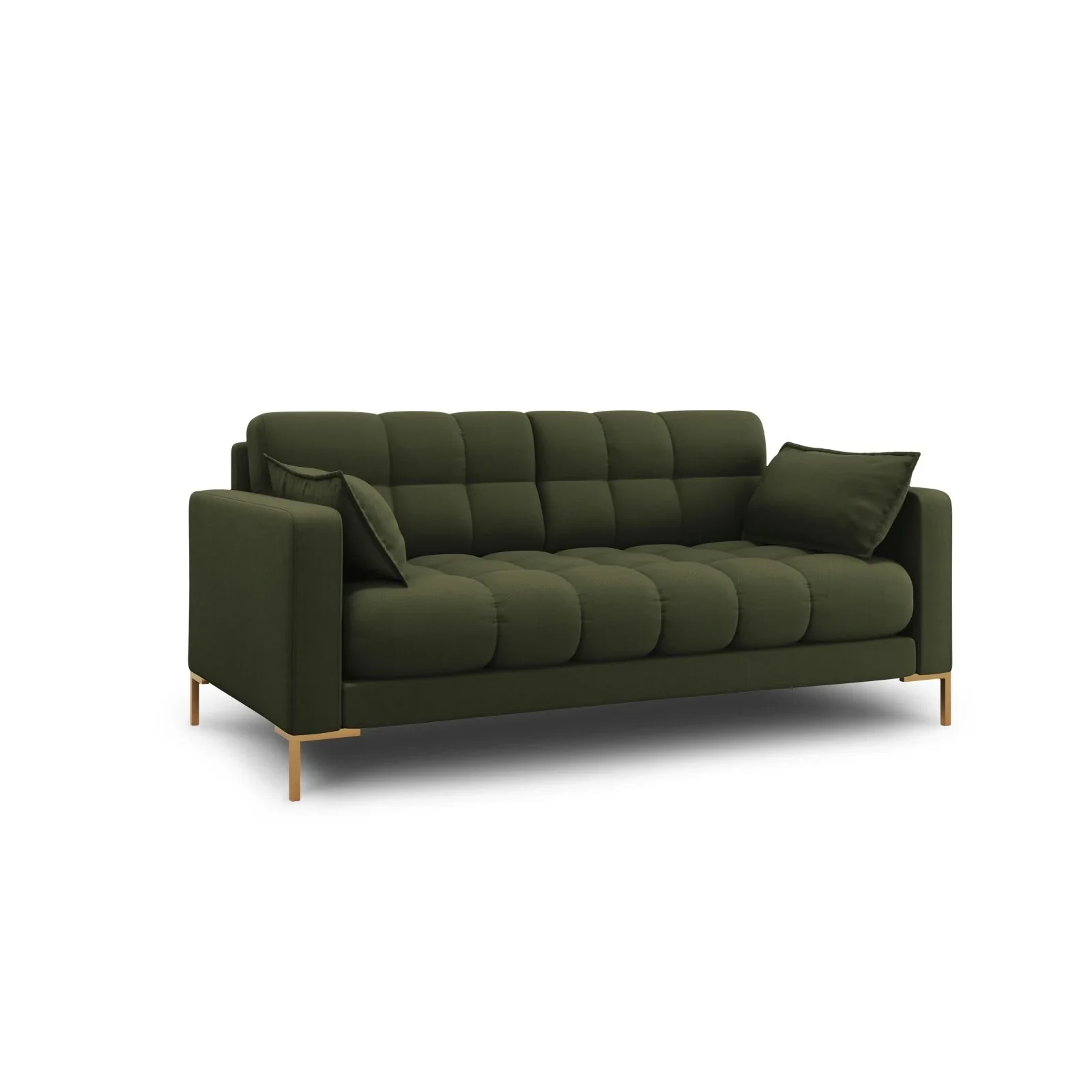 Mamaia 2-Sitzer Sofa, Beine Goldmetall, mit Bezug aus Samt oder Strukturstoff, 152x96 cm - Image 32