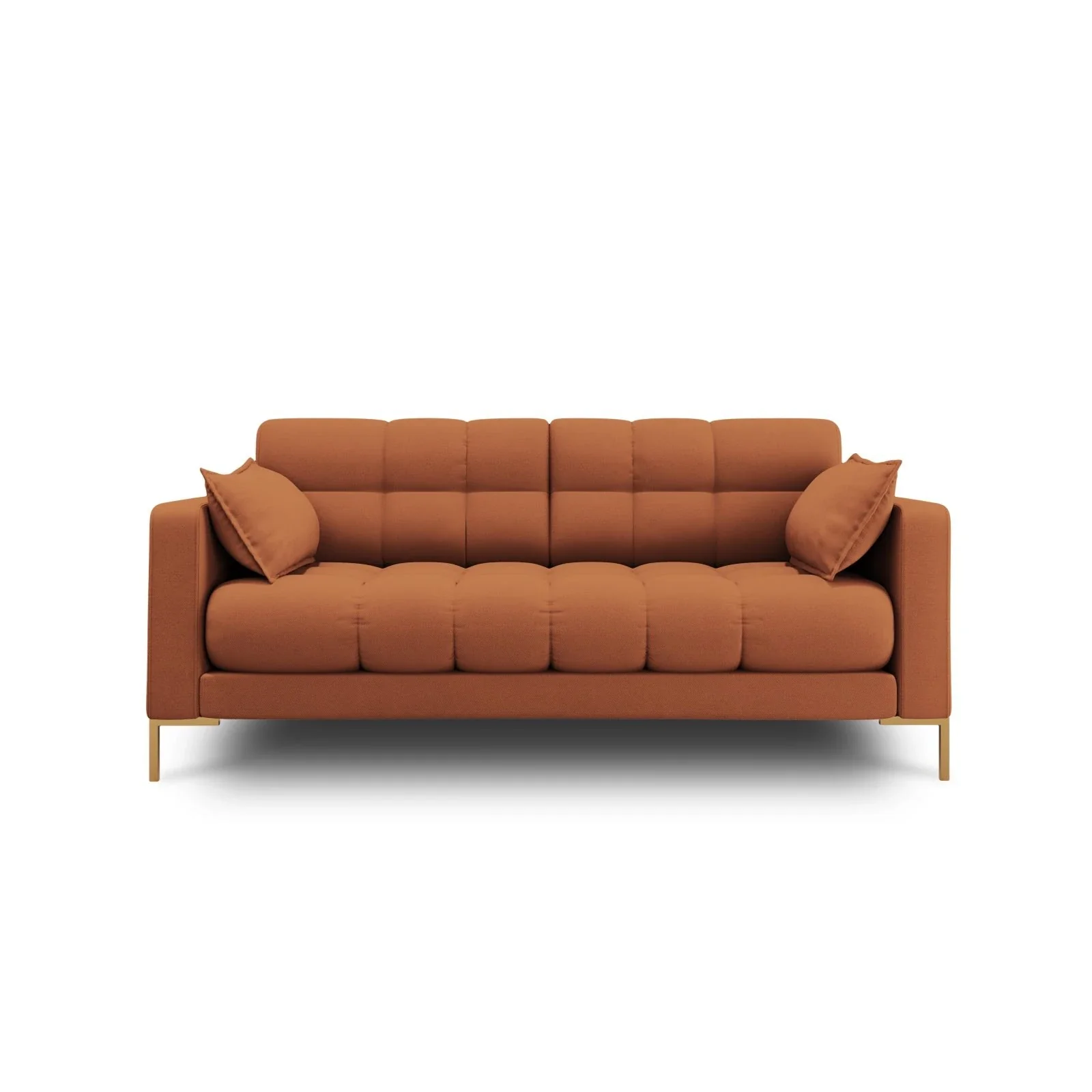 Mamaia 2-Sitzer Sofa, Beine Goldmetall, mit Bezug aus Samt oder Strukturstoff, 152x96 cm - Image 36
