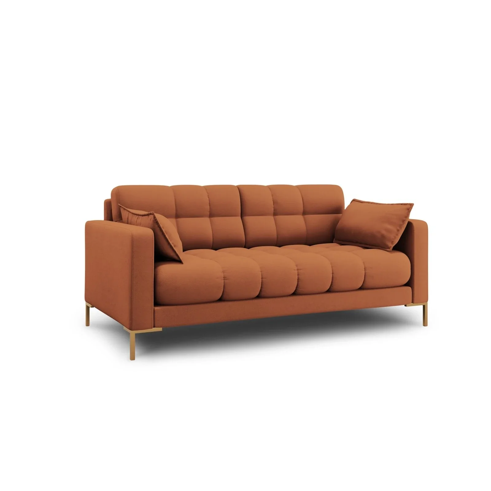 Mamaia 2-Sitzer Sofa, Beine Goldmetall, mit Bezug aus Samt oder Strukturstoff, 152x96 cm - Image 37
