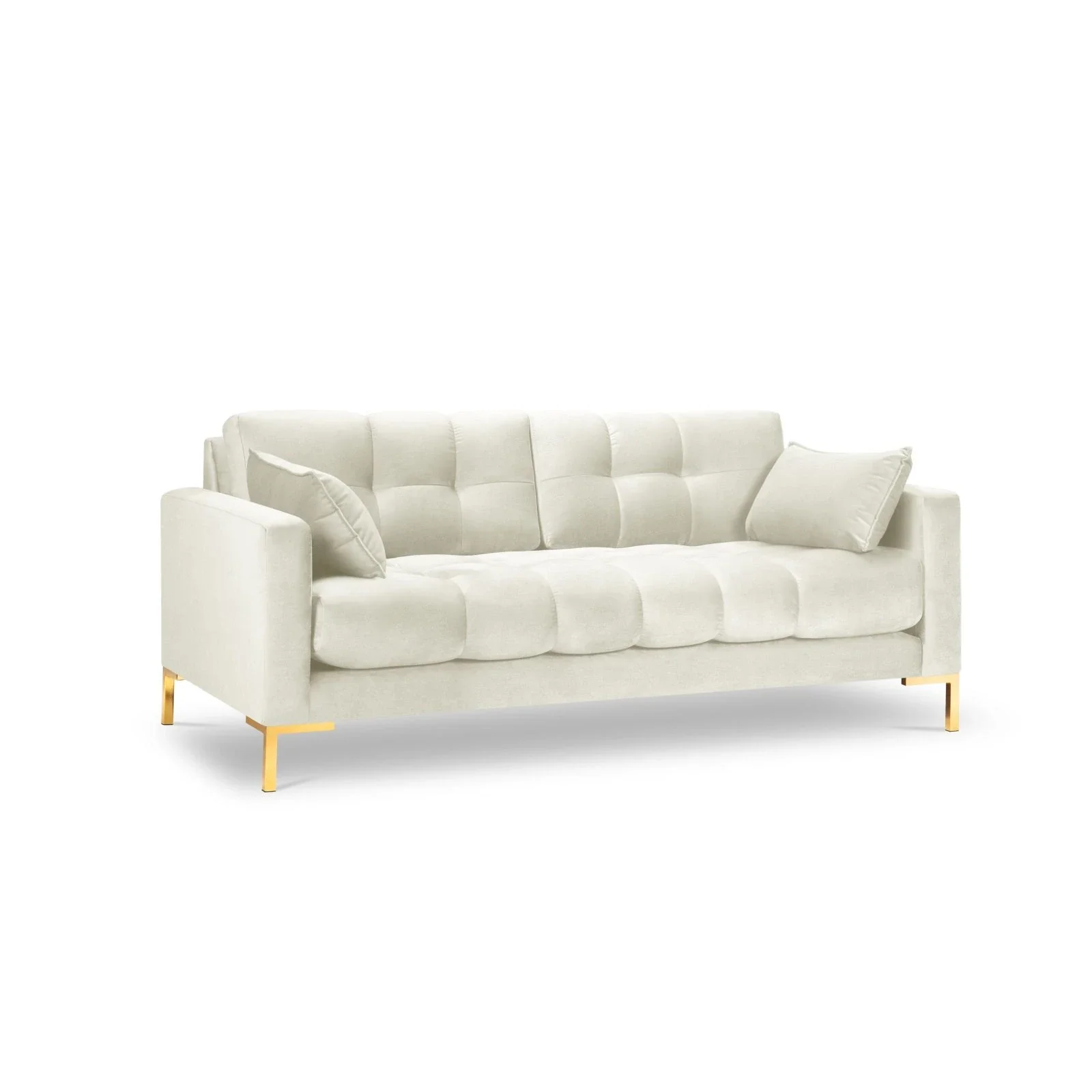Mamaia 2-Sitzer Sofa, Beine Goldmetall, mit Bezug aus Samt oder Strukturstoff, 152x96 cm - Image 41