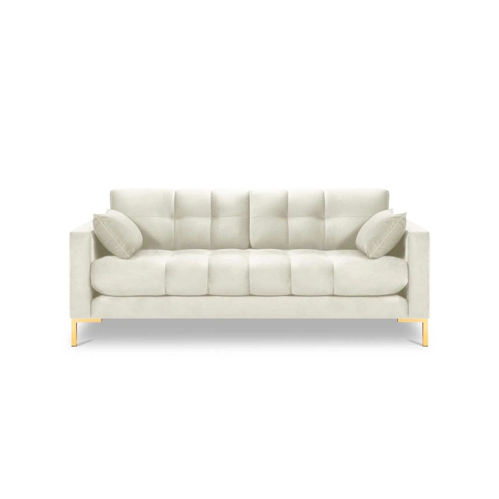 Mamaia 2-Sitzer Sofa, Beine Goldmetall, mit Bezug aus Samt oder Strukturstoff, 152x96 cm - Image 43