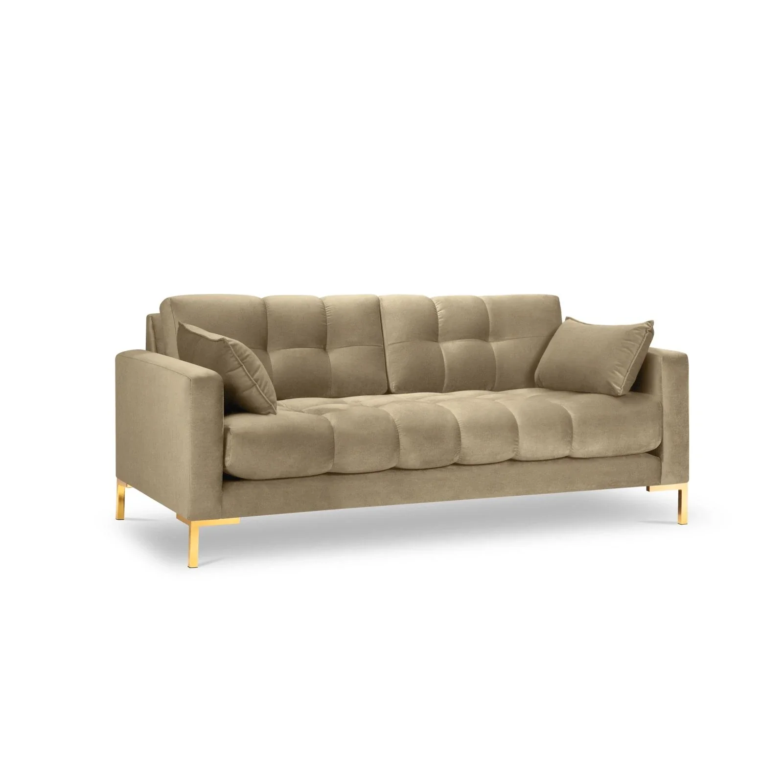 Mamaia 2-Sitzer Sofa, Beine Goldmetall, mit Bezug aus Samt oder Strukturstoff, 152x96 cm - Image 49