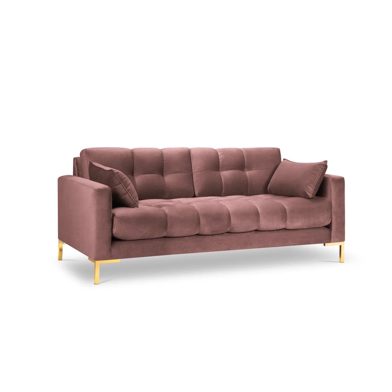 Mamaia 2-Sitzer Sofa, Beine Goldmetall, mit Bezug aus Samt oder Strukturstoff, 152x96 cm - Image 65