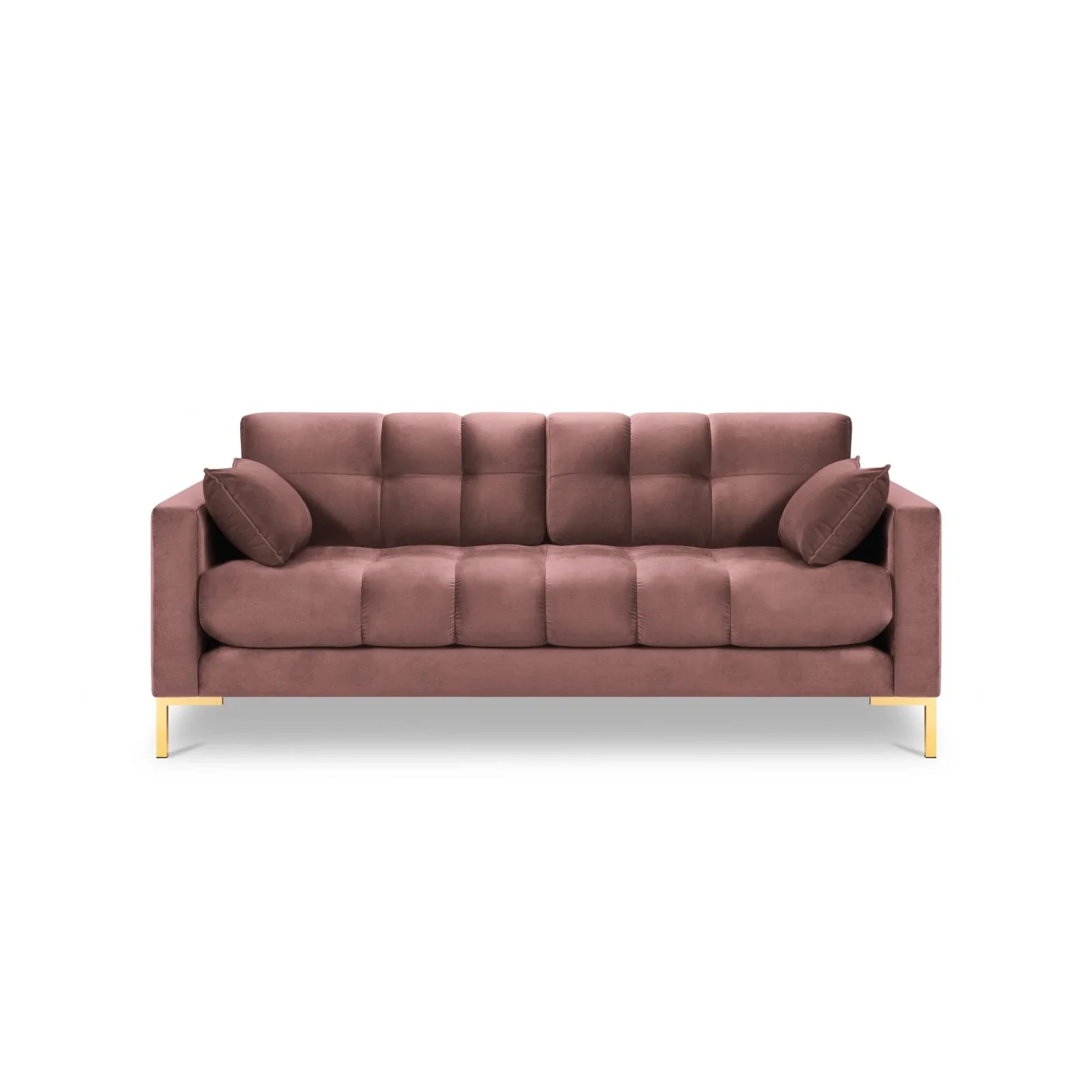 Mamaia 2-Sitzer Sofa, Beine Goldmetall, mit Bezug aus Samt oder Strukturstoff, 152x96 cm - Image 67