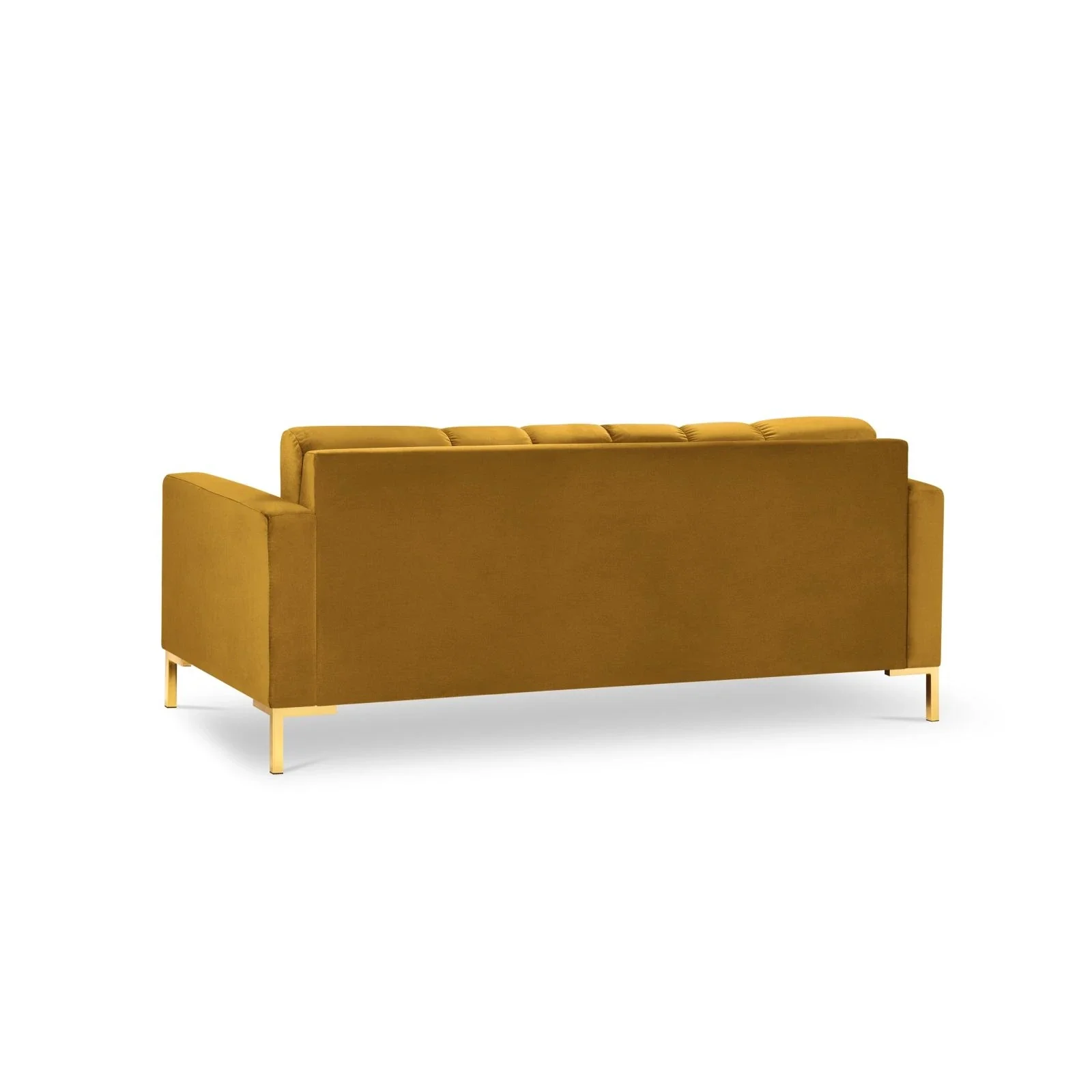 Mamaia 2-Sitzer Sofa, Beine Goldmetall, mit Bezug aus Samt oder Strukturstoff, 152x96 cm - Image 76