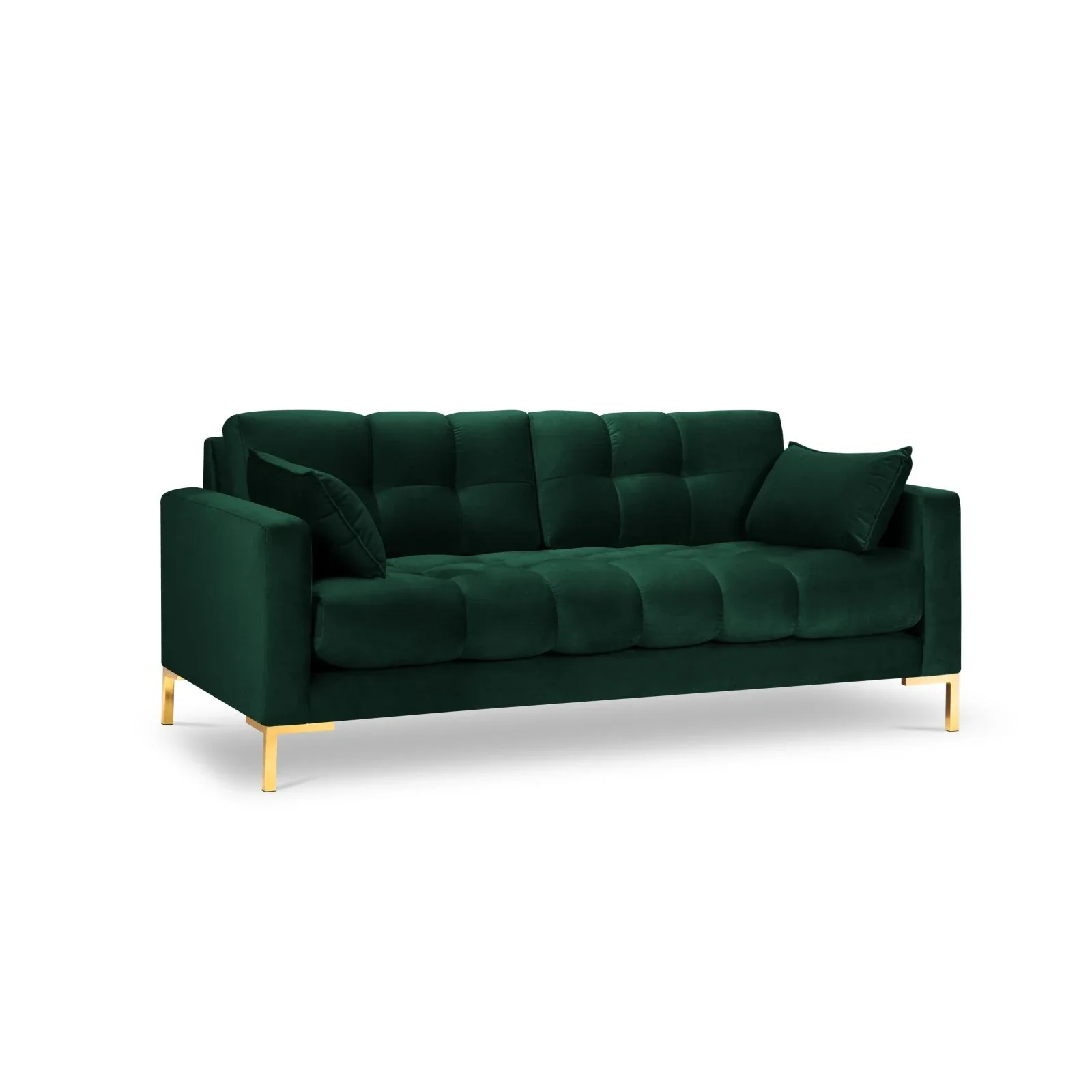 Mamaia 2-Sitzer Sofa, Beine Goldmetall, mit Bezug aus Samt oder Strukturstoff, 152x96 cm - Image 81
