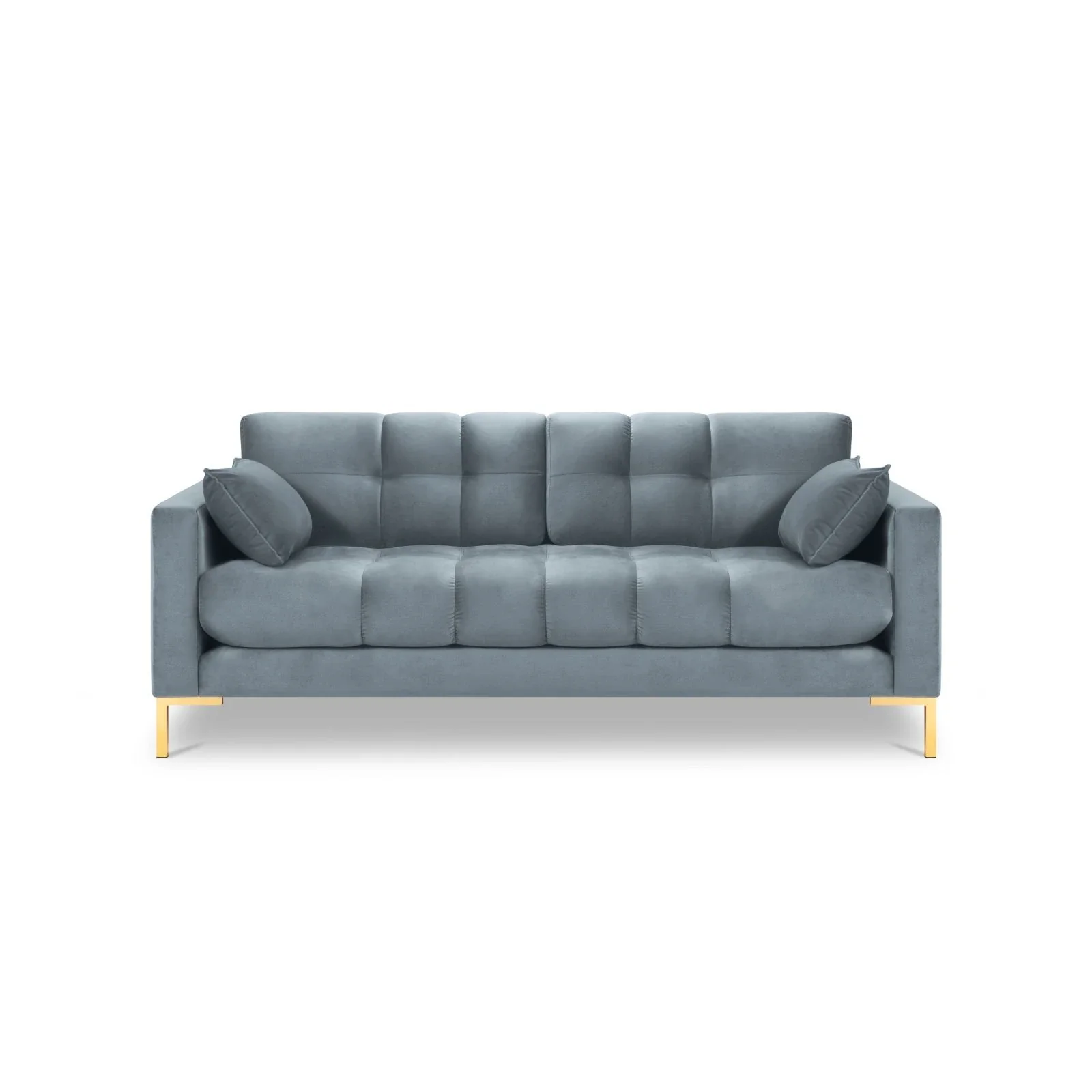 Mamaia 2-Sitzer Sofa, Beine Goldmetall, mit Bezug aus Samt oder Strukturstoff, 152x96 cm - Image 91