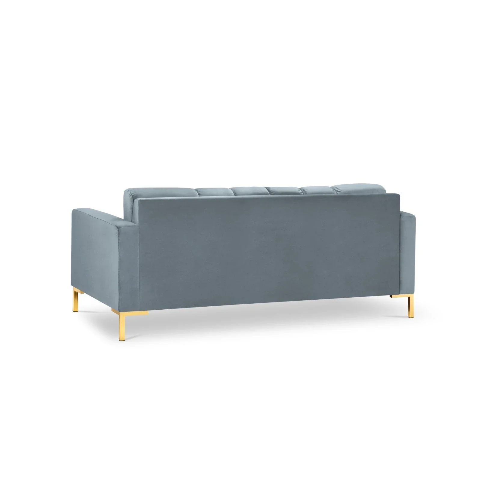 Mamaia 2-Sitzer Sofa, Beine Goldmetall, mit Bezug aus Samt oder Strukturstoff, 152x96 cm - Image 92