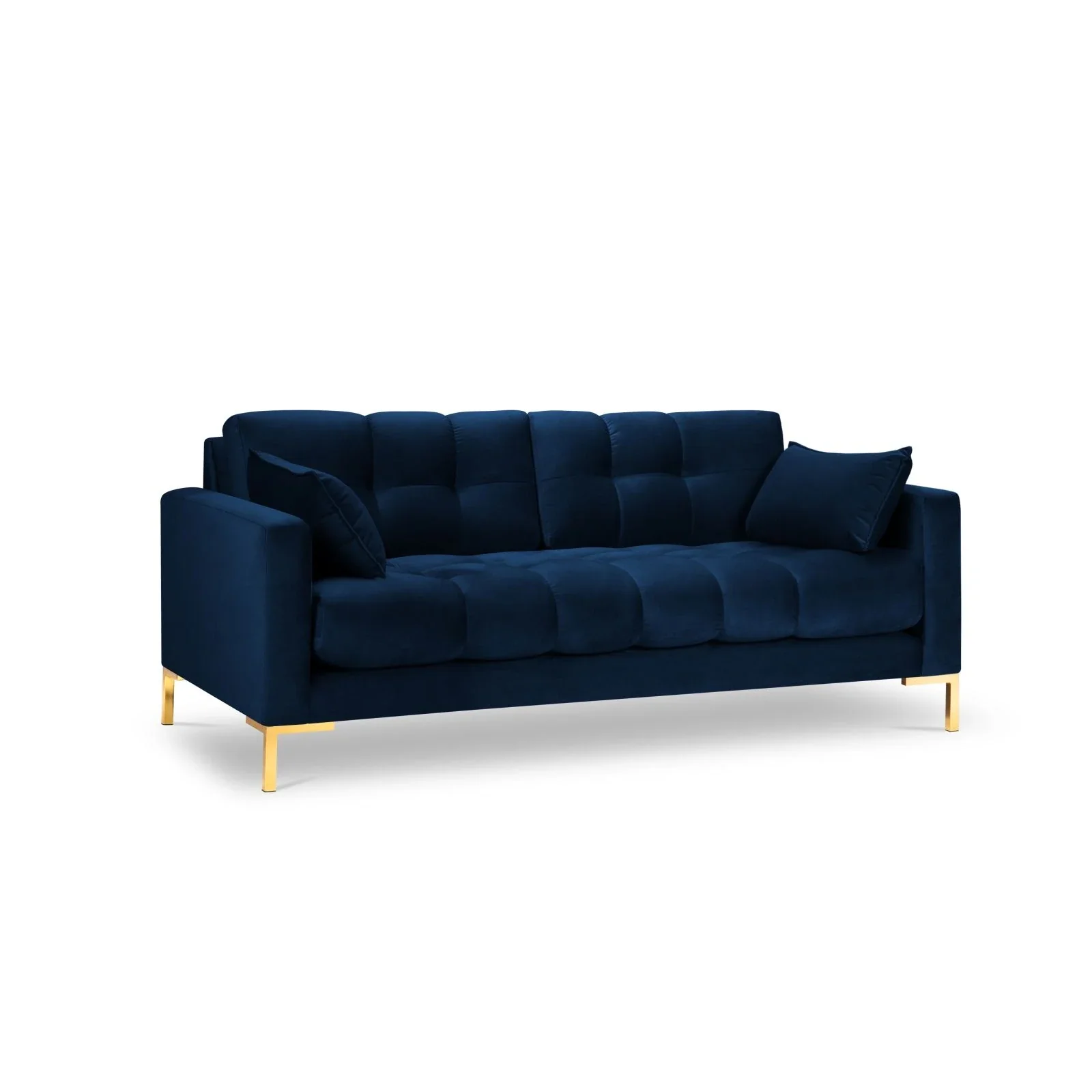 Mamaia 2-Sitzer Sofa, Beine Goldmetall, mit Bezug aus Samt oder Strukturstoff, 152x96 cm - Image 97