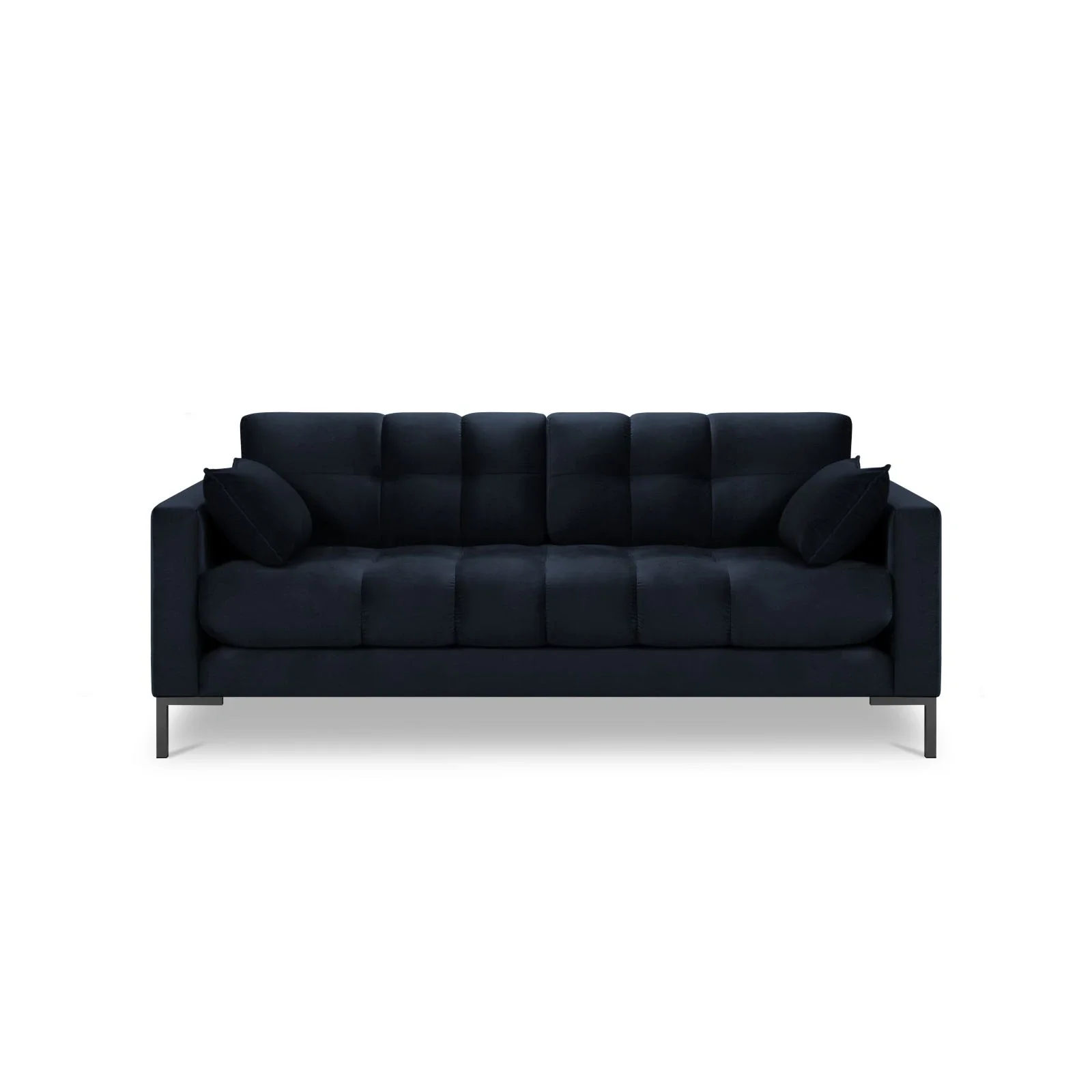 Mamaia 2-Sitzer Sofa, Metallbeine Schwarz, mit Bezug aus Samt oder Strukturstoff, 152x96 cm - Image 107