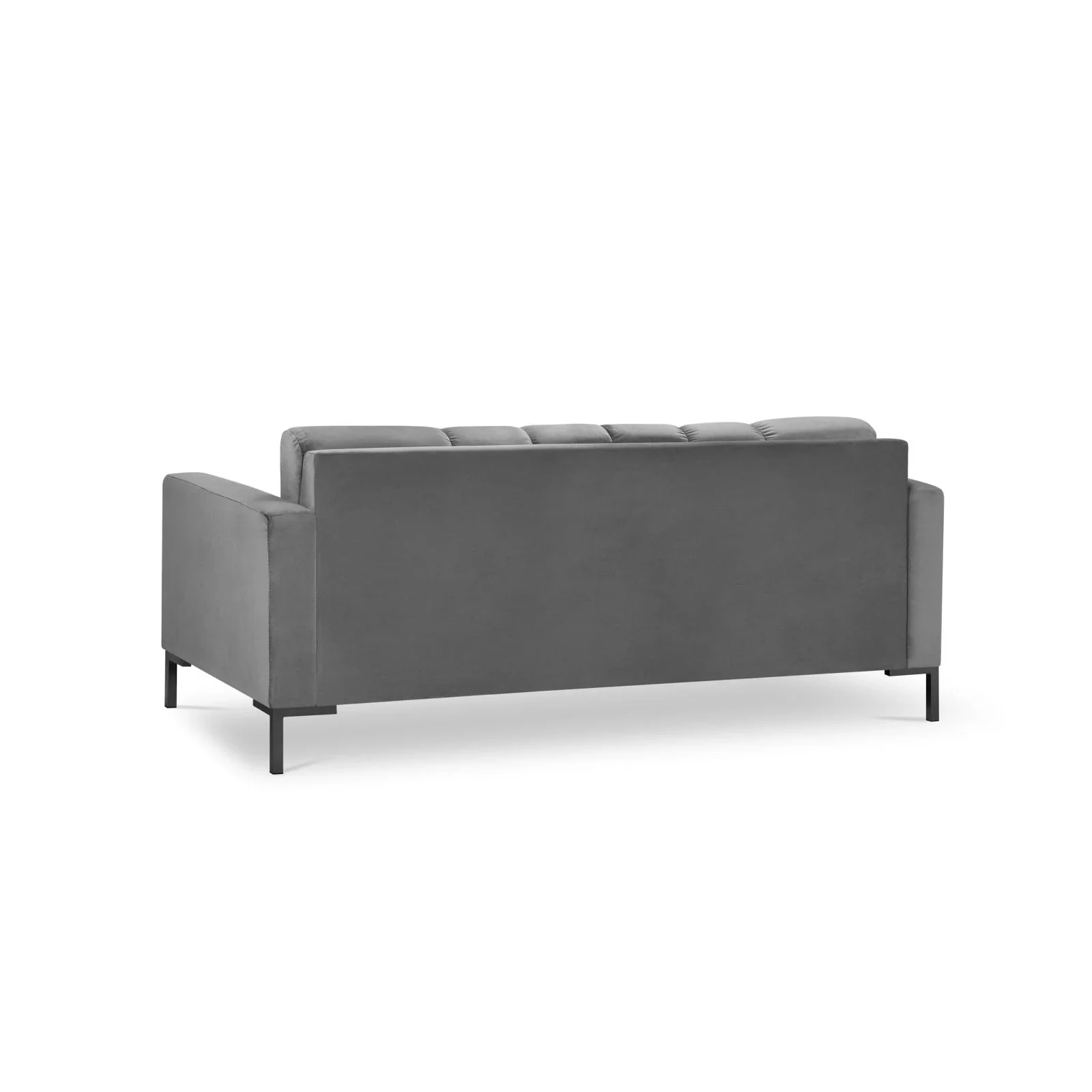 Mamaia 2-Sitzer Sofa, Metallbeine Schwarz, mit Bezug aus Samt oder Strukturstoff, 152x96 cm - Image 124