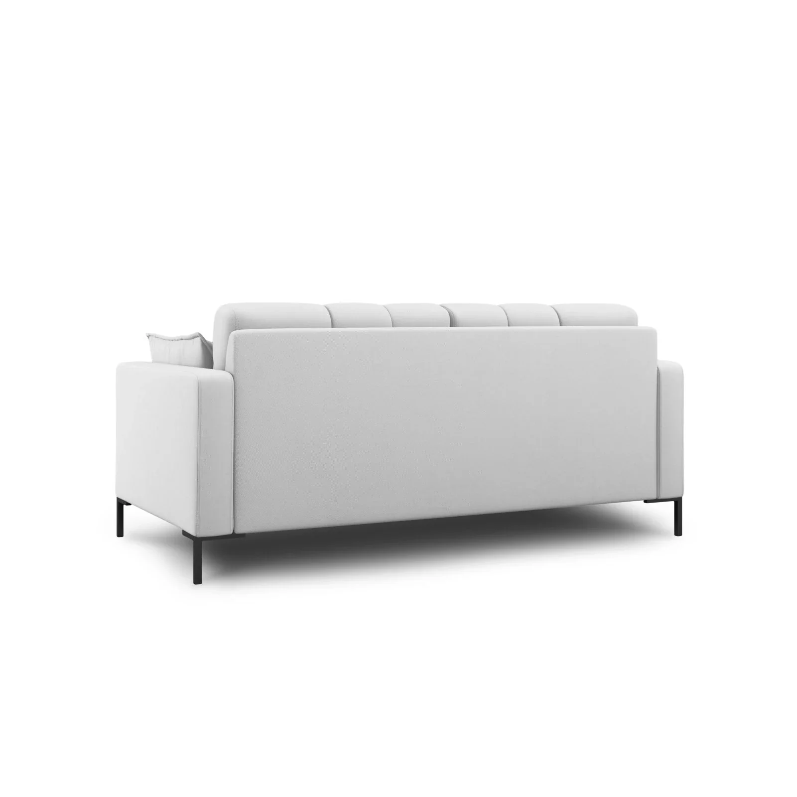 Mamaia 2-Sitzer Sofa, Metallbeine Schwarz, mit Bezug aus Samt oder Strukturstoff, 152x96 cm - Image 13