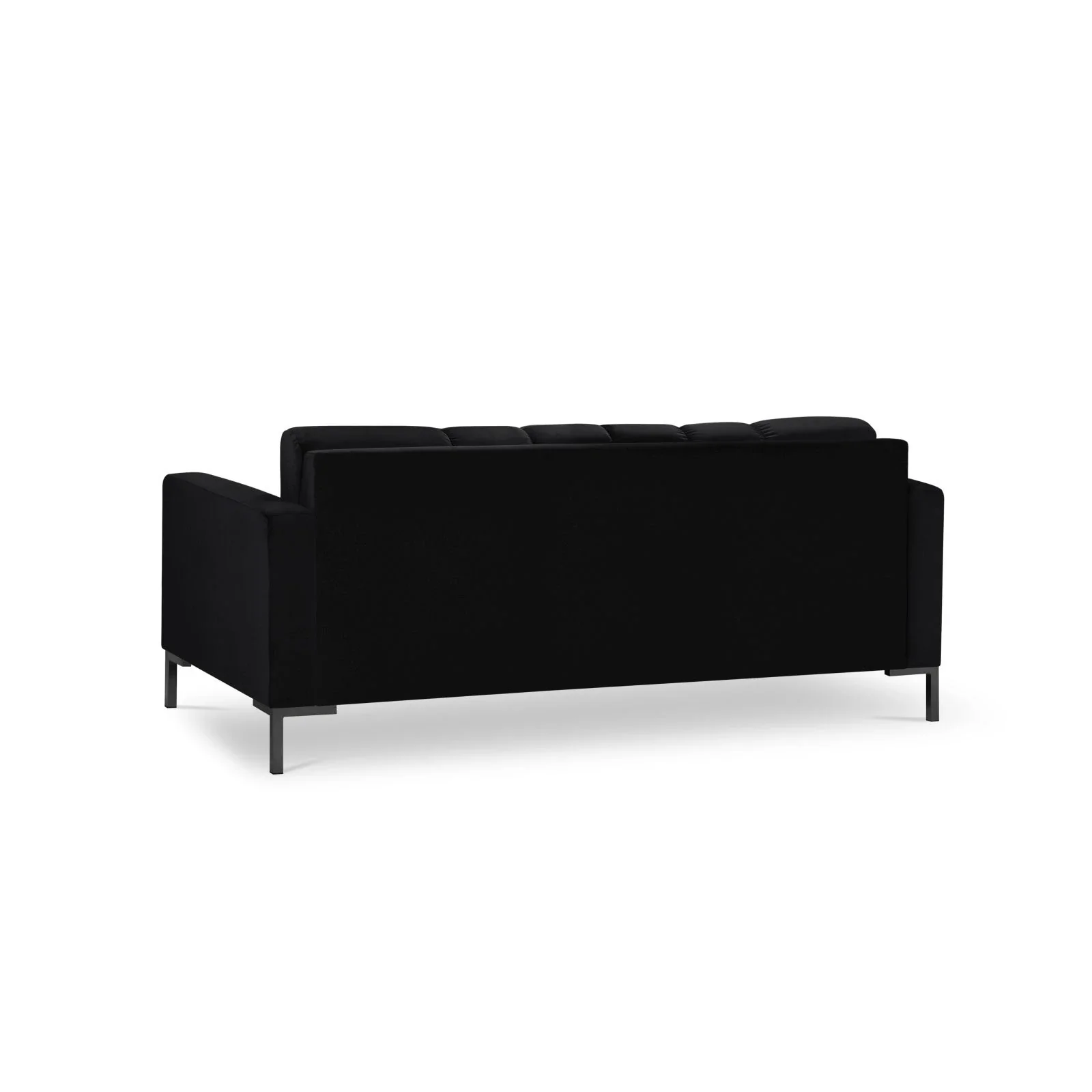 Mamaia 2-Sitzer Sofa, Metallbeine Schwarz, mit Bezug aus Samt oder Strukturstoff, 152x96 cm - Image 140