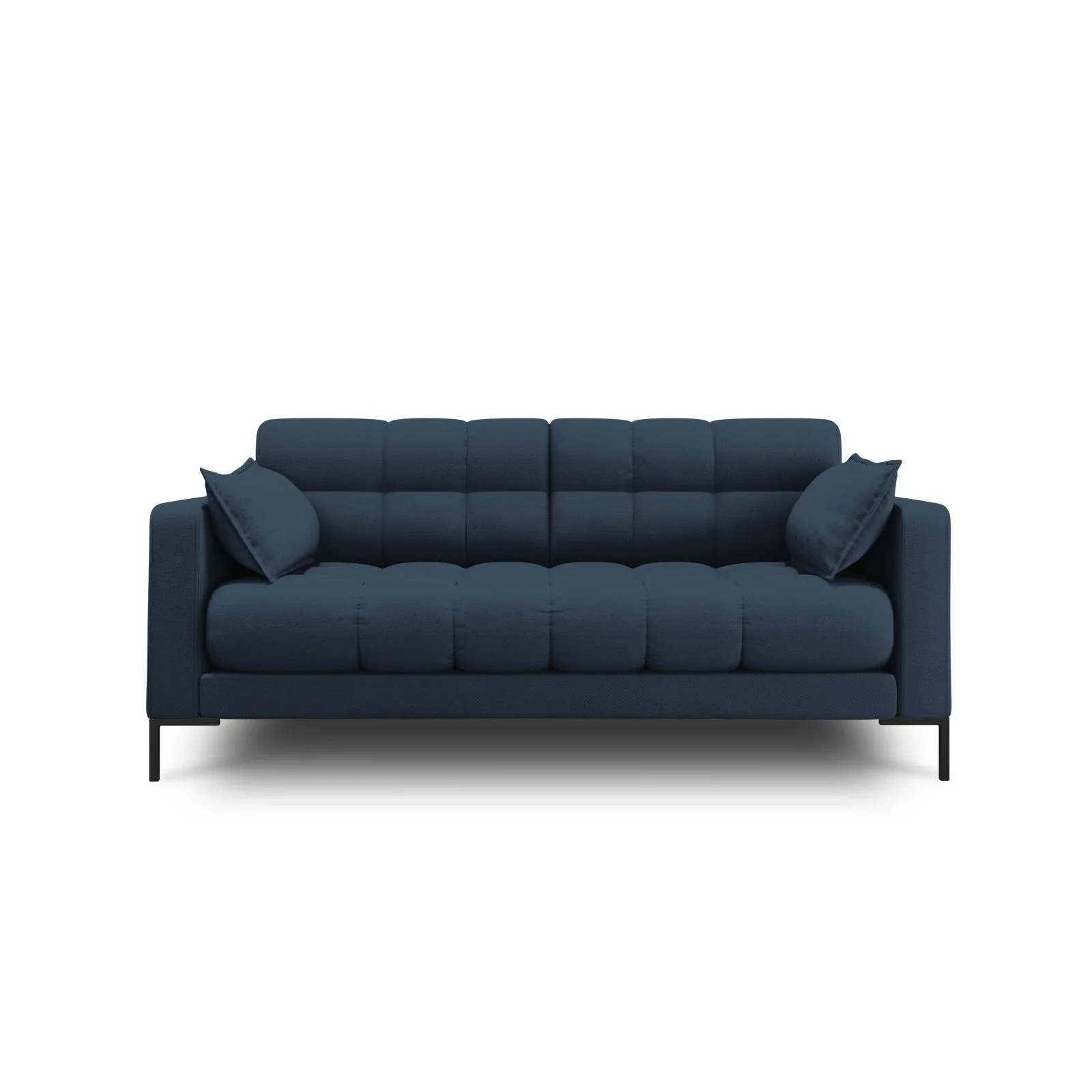 Mamaia 2-Sitzer Sofa, Metallbeine Schwarz, mit Bezug aus Samt oder Strukturstoff, 152x96 cm - Image 26