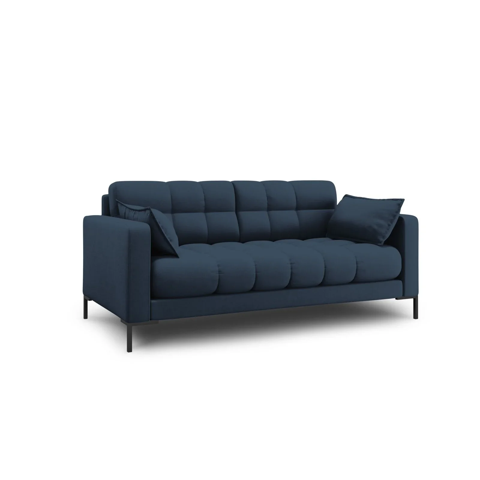 Mamaia 2-Sitzer Sofa, Metallbeine Schwarz, mit Bezug aus Samt oder Strukturstoff, 152x96 cm - Image 27
