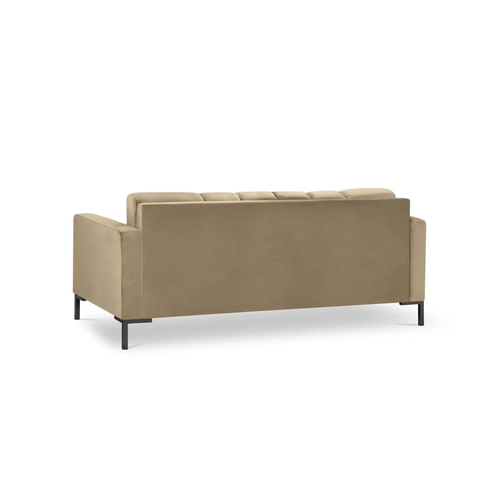 Mamaia 2-Sitzer Sofa, Metallbeine Schwarz, mit Bezug aus Samt oder Strukturstoff, 152x96 cm - Image 52