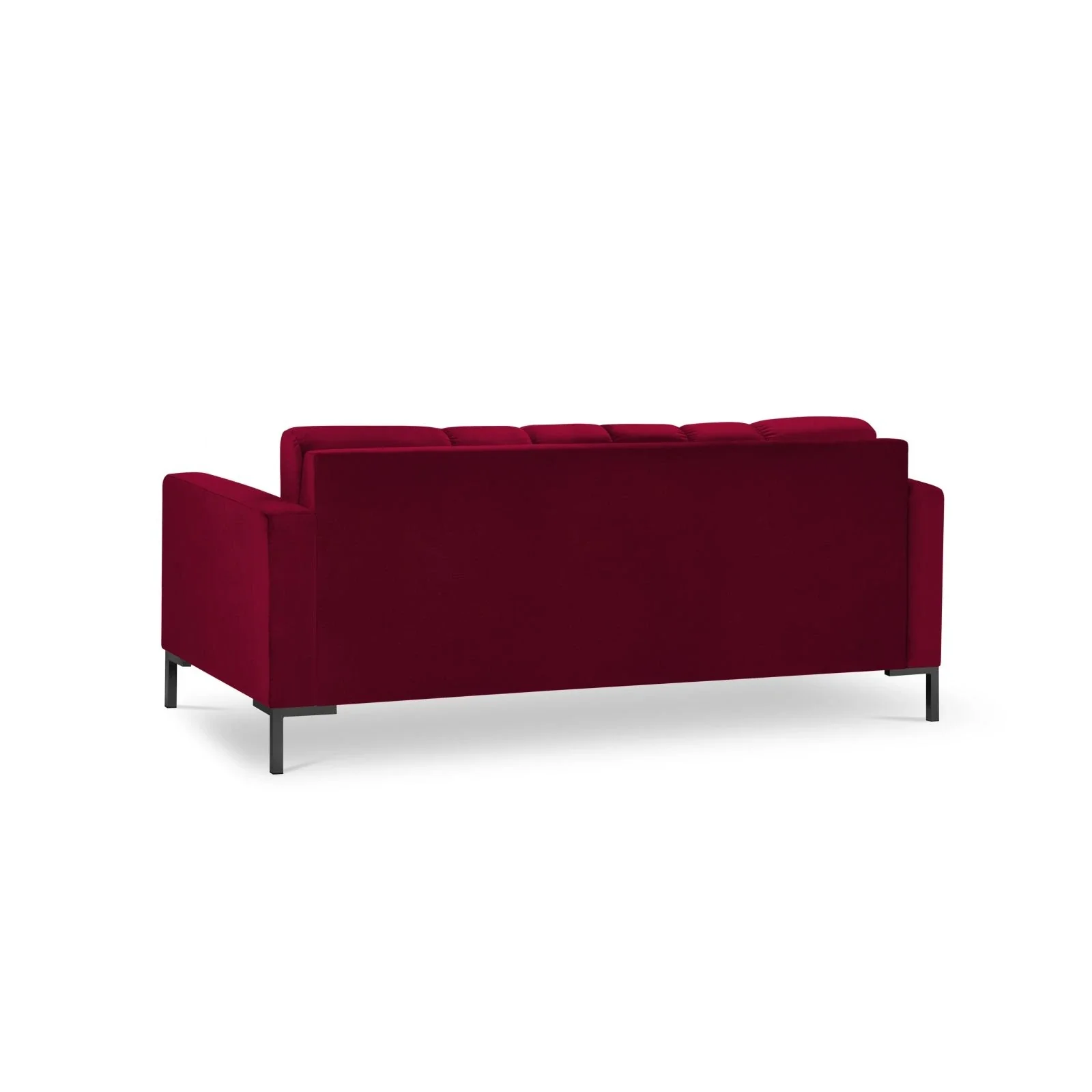 Mamaia 2-Sitzer Sofa, Metallbeine Schwarz, mit Bezug aus Samt oder Strukturstoff, 152x96 cm - Image 60