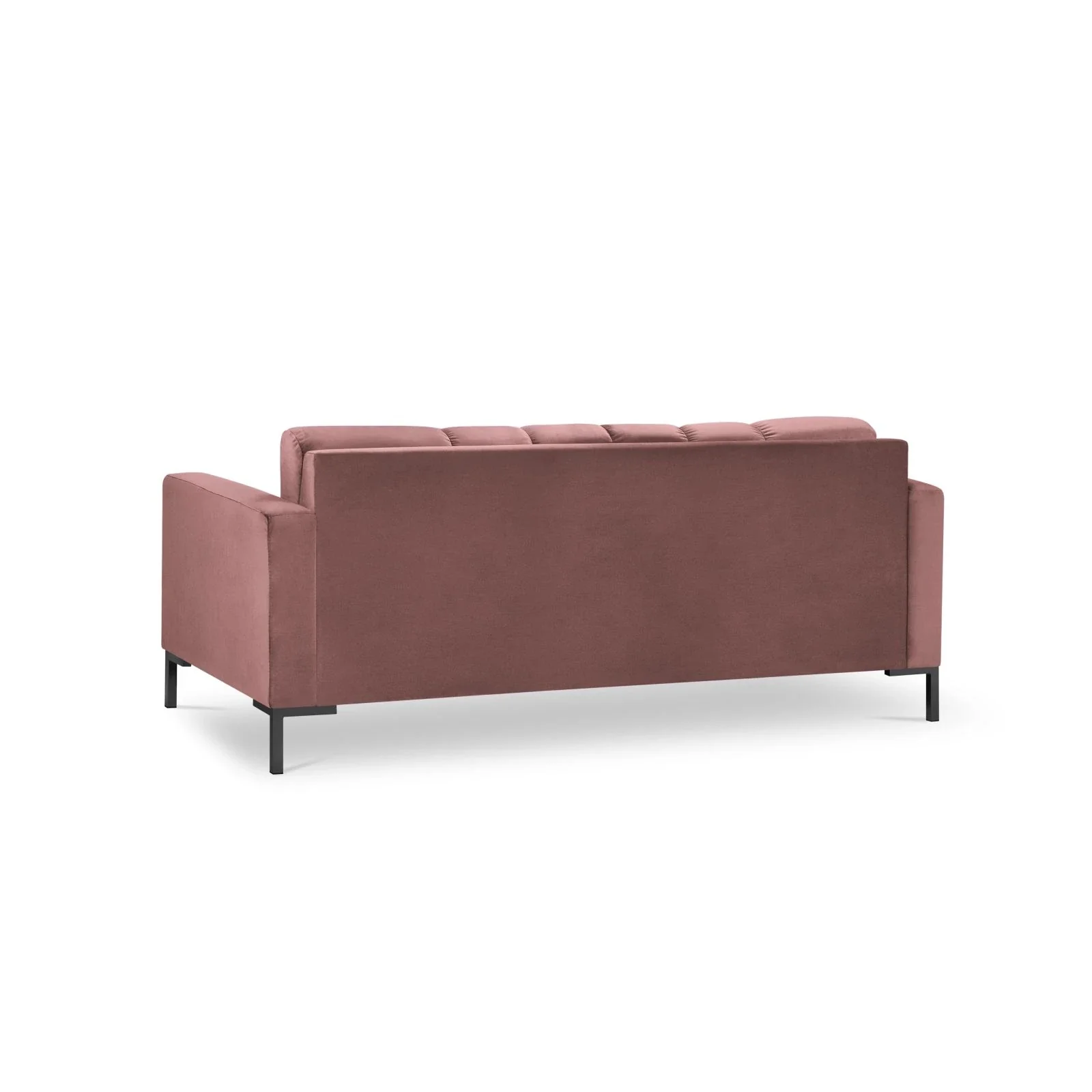 Mamaia 2-Sitzer Sofa, Metallbeine Schwarz, mit Bezug aus Samt oder Strukturstoff, 152x96 cm - Image 68