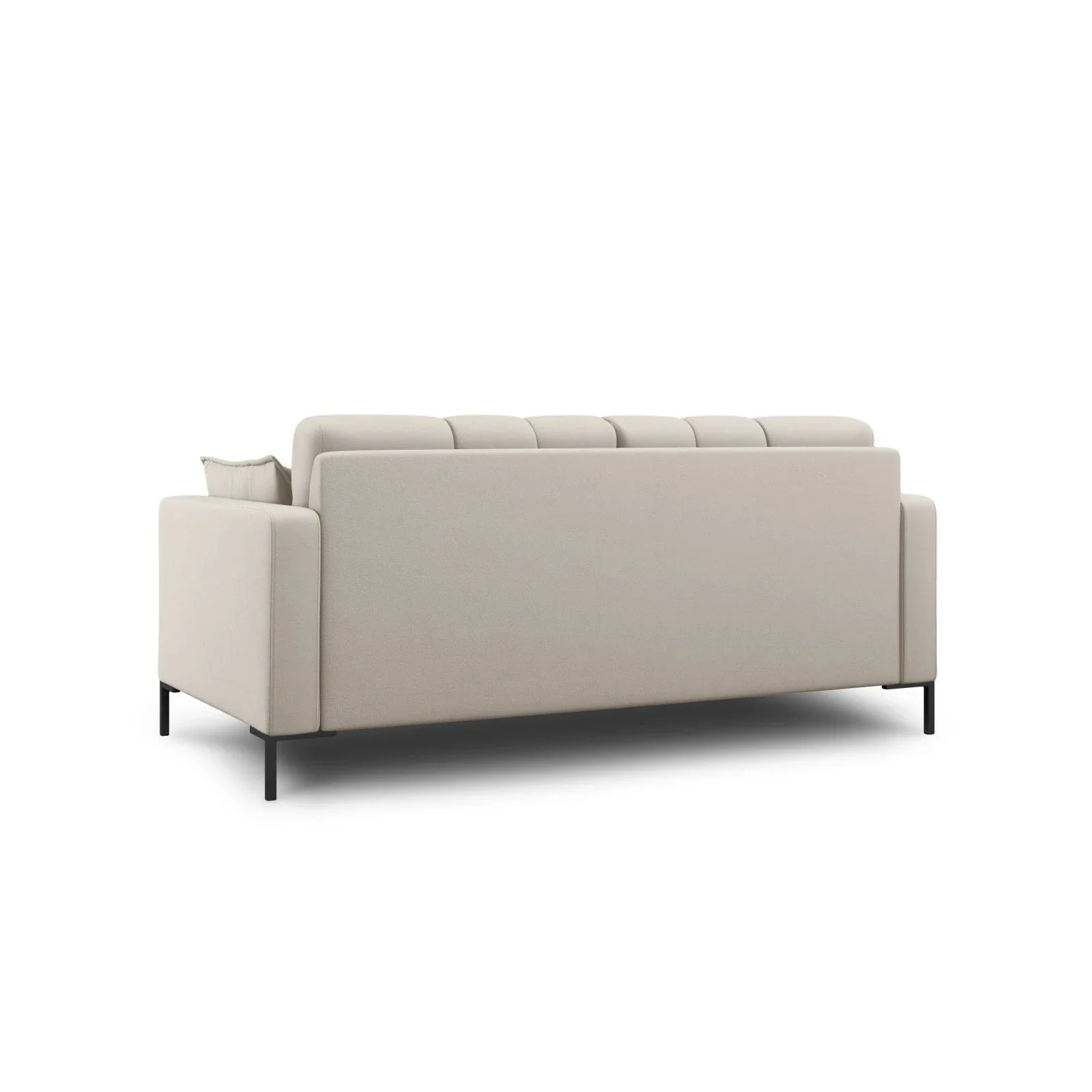 Mamaia 2-Sitzer Sofa, Metallbeine Schwarz, mit Bezug aus Samt oder Strukturstoff, 152x96 cm - Image 8