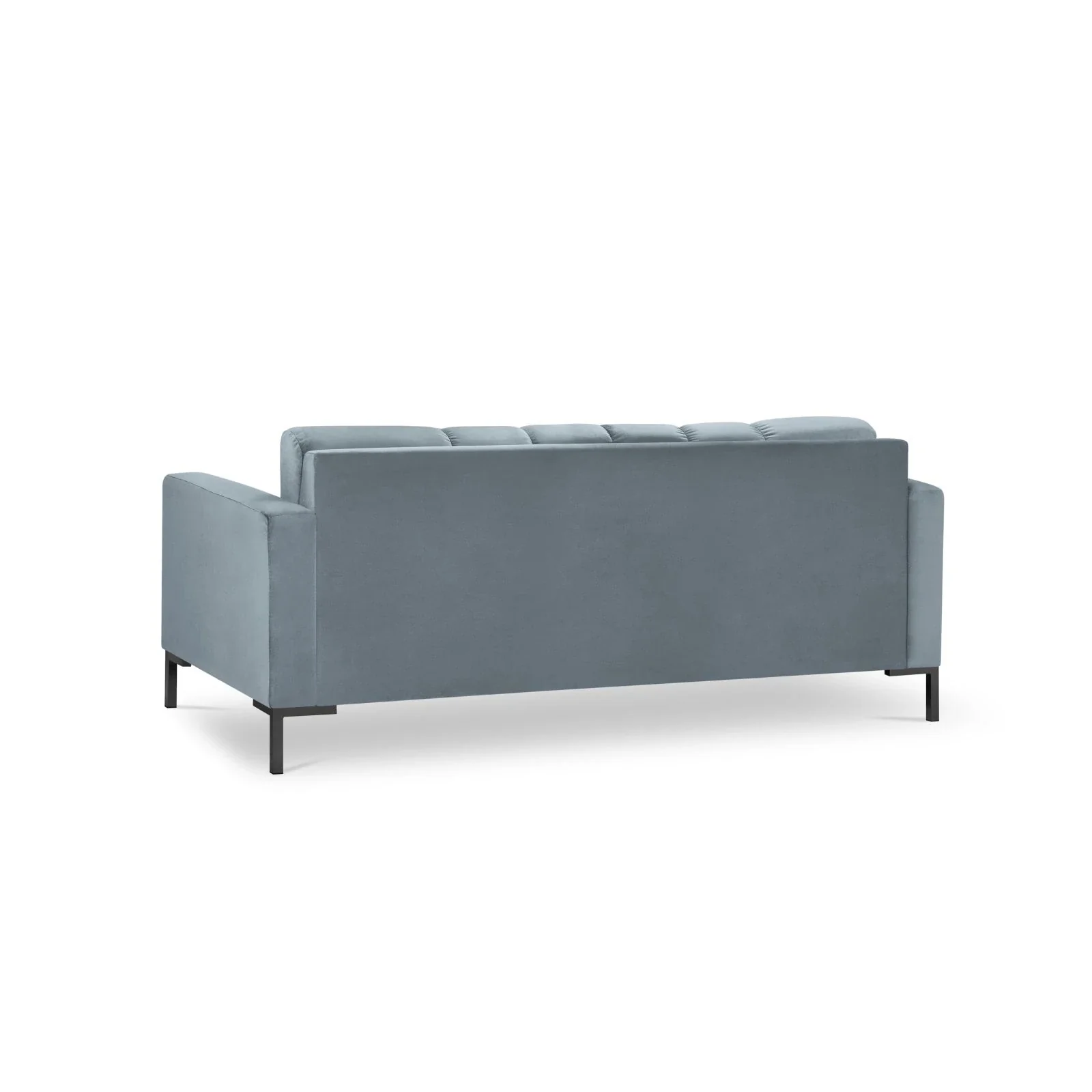 Mamaia 2-Sitzer Sofa, Metallbeine Schwarz, mit Bezug aus Samt oder Strukturstoff, 152x96 cm - Image 92
