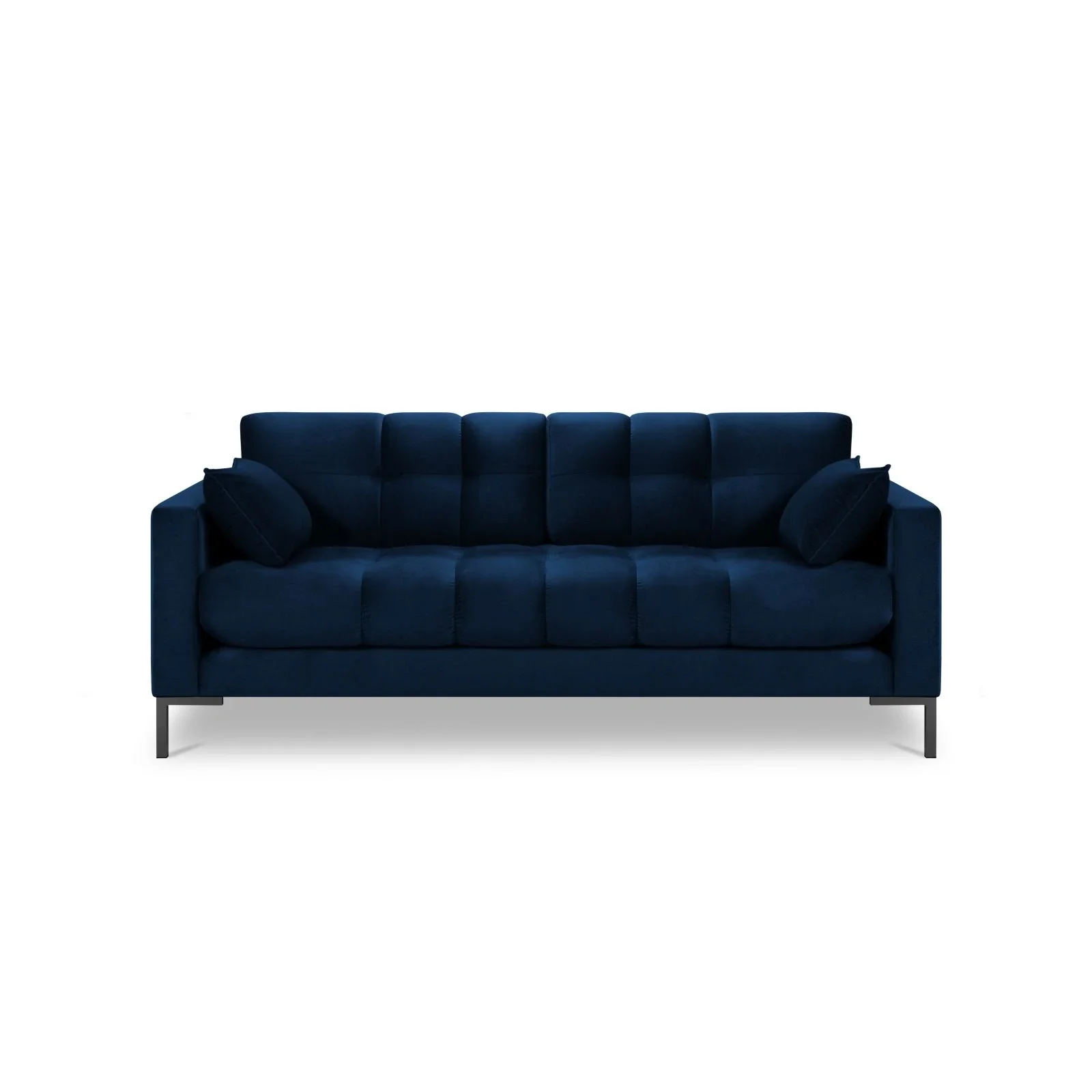 Mamaia 2-Sitzer Sofa, Metallbeine Schwarz, mit Bezug aus Samt oder Strukturstoff, 152x96 cm - Image 99