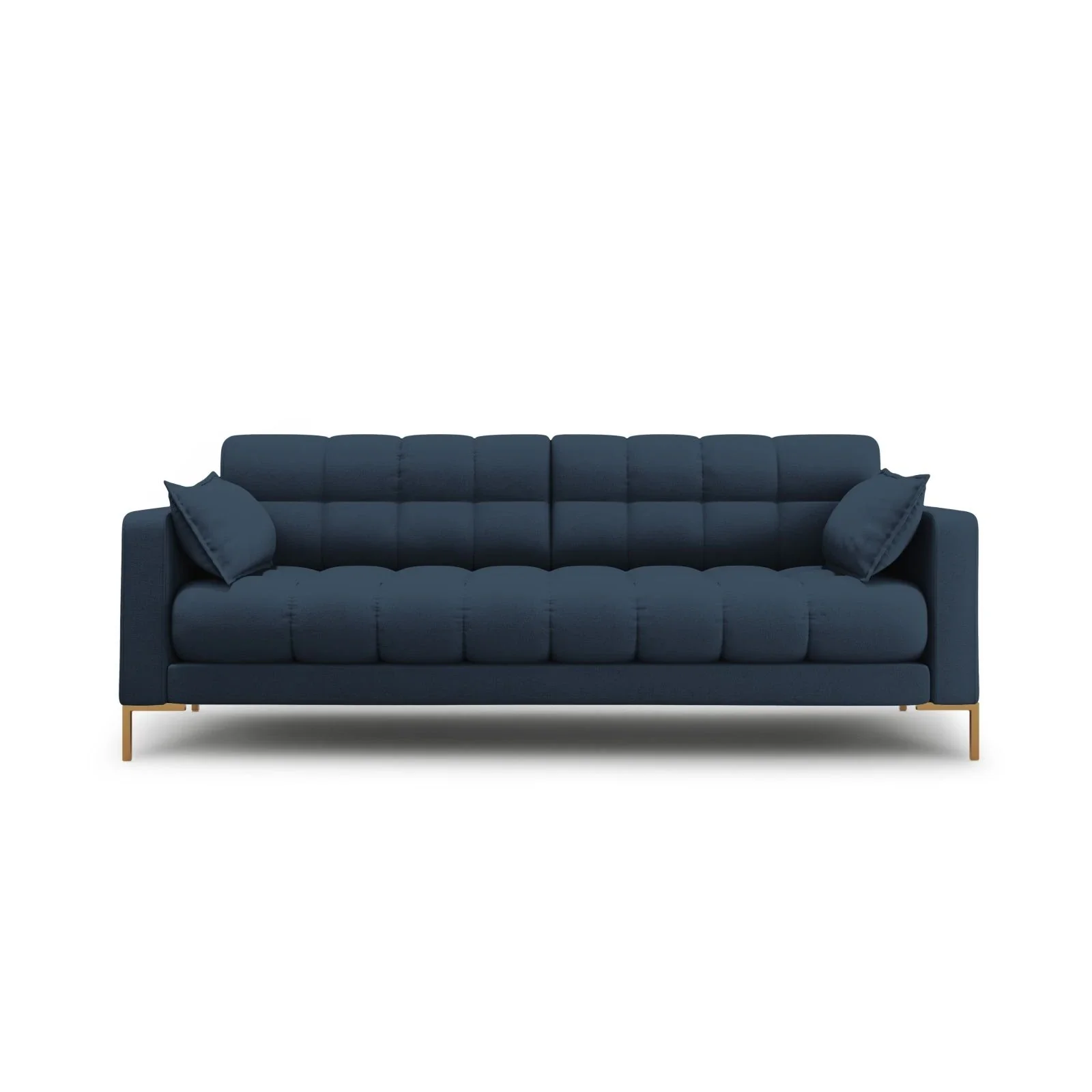 Mamaia 3-Sitzer Sofa, Beine Goldmetall, mit Bezug aus Samt oder Strukturstoff, 177x96 cm - Image 26
