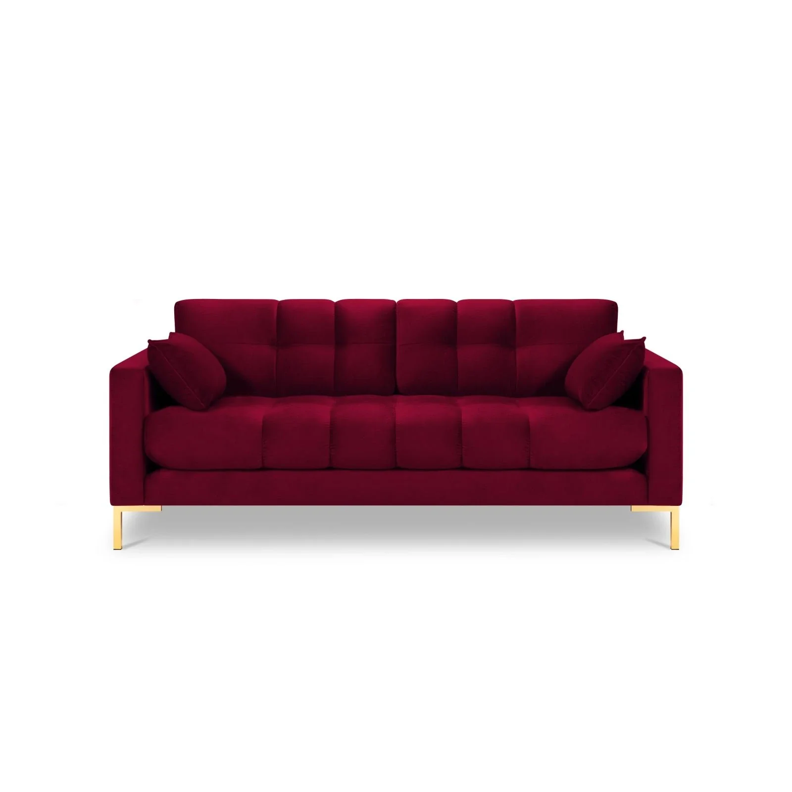 Mamaia 3-Sitzer Sofa, Beine Goldmetall, mit Bezug aus Samt oder Strukturstoff, 177x96 cm - Image 59