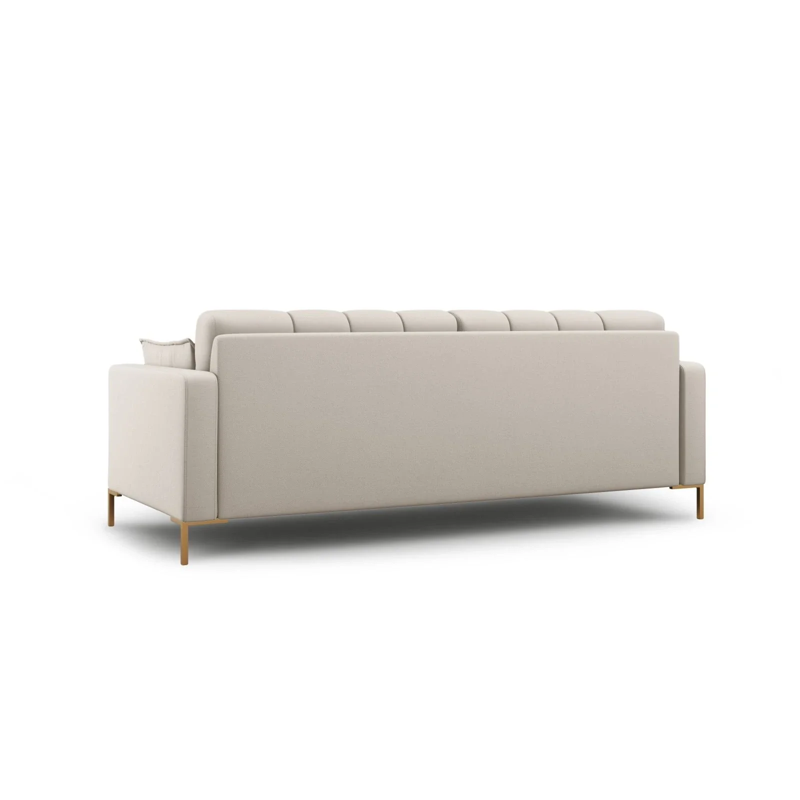 Mamaia 3-Sitzer Sofa, Beine Goldmetall, mit Bezug aus Samt oder Strukturstoff, 177x96 cm - Image 8