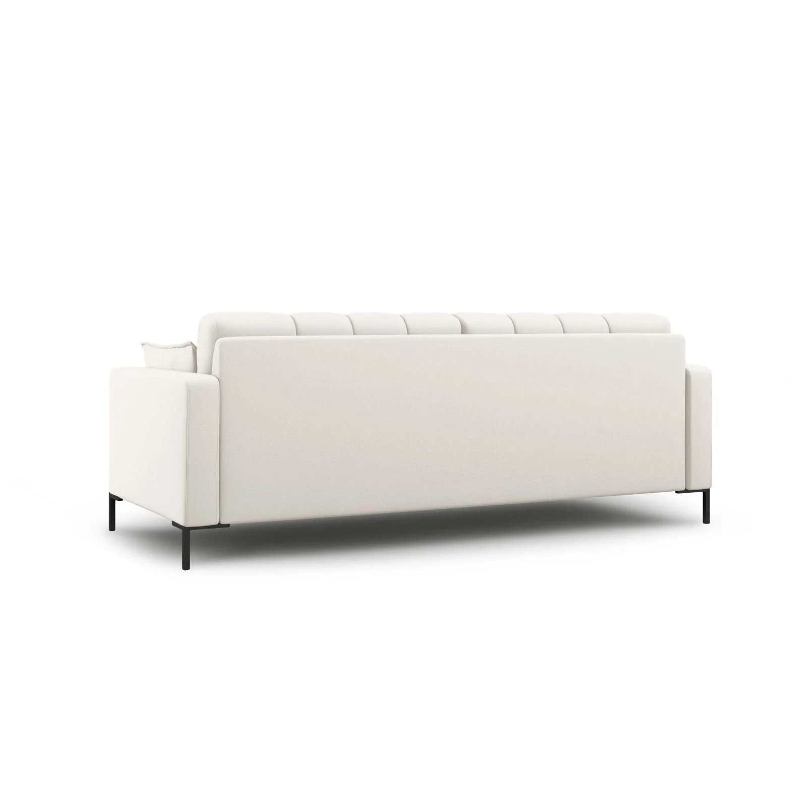 Mamaia 3-Sitzer Sofa, Metallbeine Schwarz, mit Bezug aus Samt oder Strukturstoff, 177x96 cm - Image 3