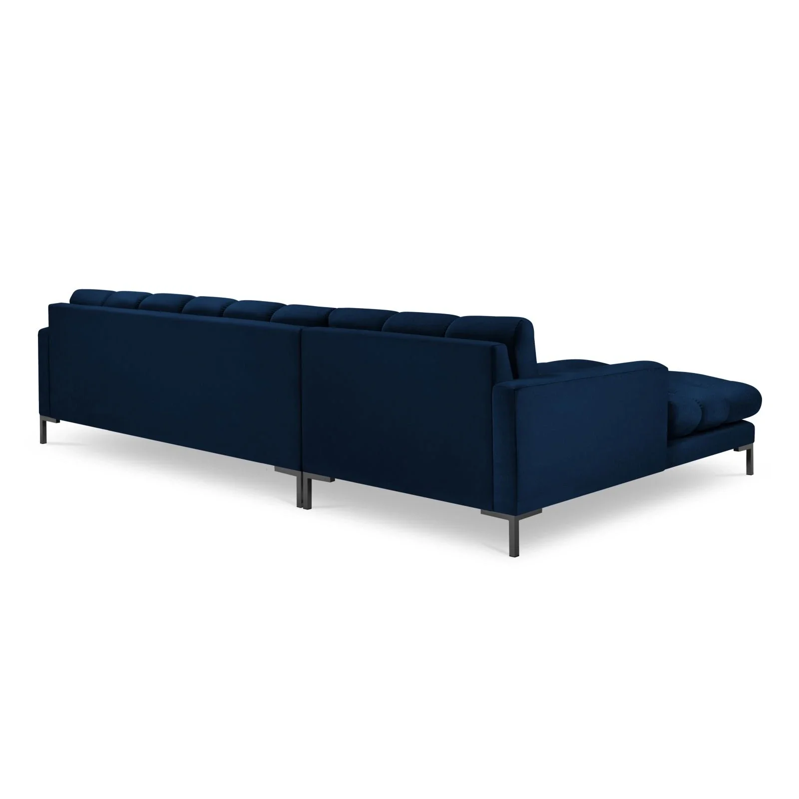 Mamaia 4-Sitzer Ecksofa, Linke Seite, Metallbeine Schwarz, mit Bezug aus Samt oder Strukturstoff, 293x185 cm - Image 140