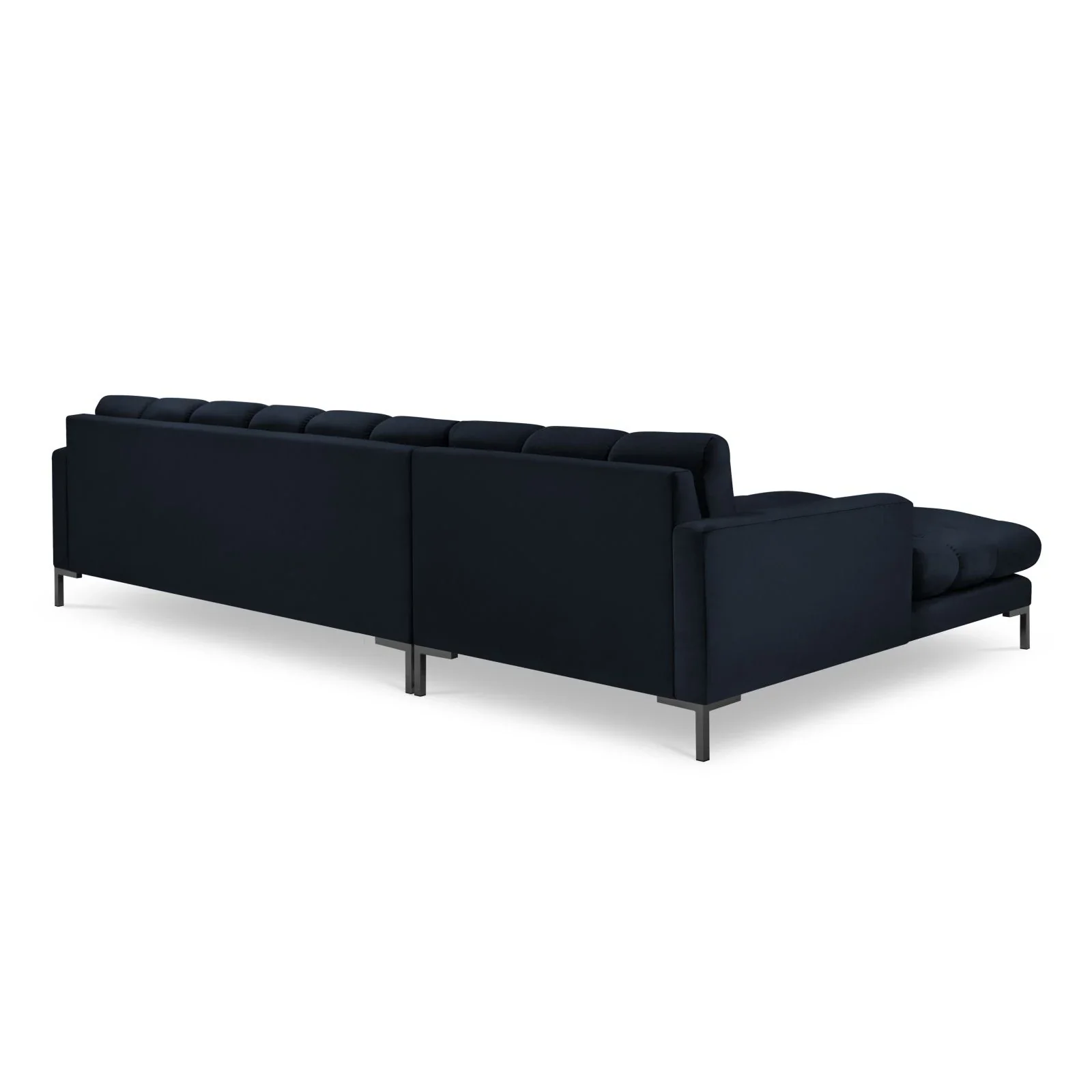 Mamaia 4-Sitzer Ecksofa, Linke Seite, Metallbeine Schwarz, mit Bezug aus Samt oder Strukturstoff, 293x185 cm - Image 148
