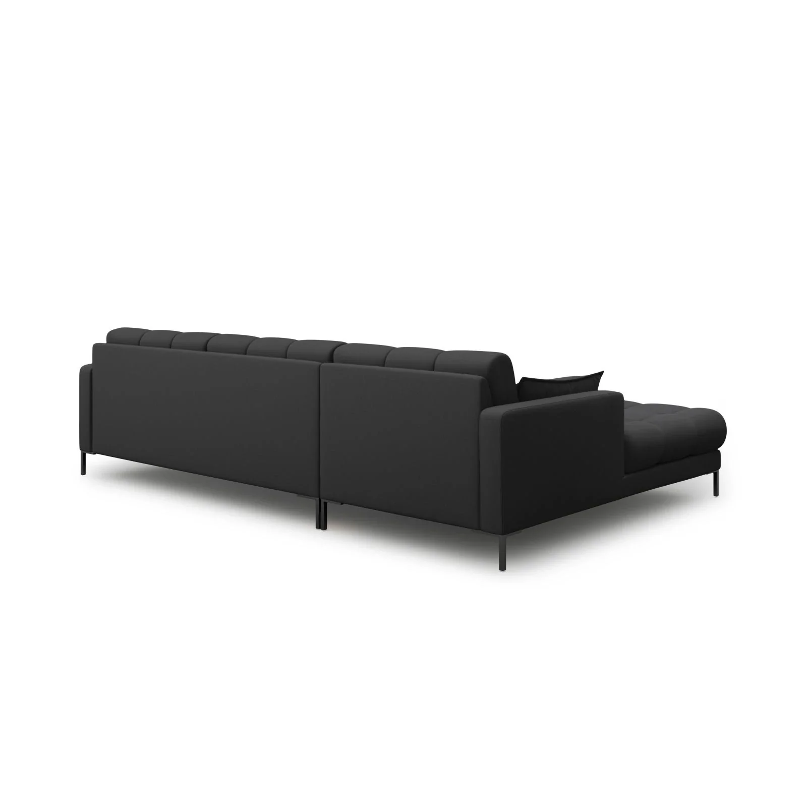 Mamaia 4-Sitzer Ecksofa, Linke Seite, Metallbeine Schwarz, mit Bezug aus Samt oder Strukturstoff, 293x185 cm - Image 22