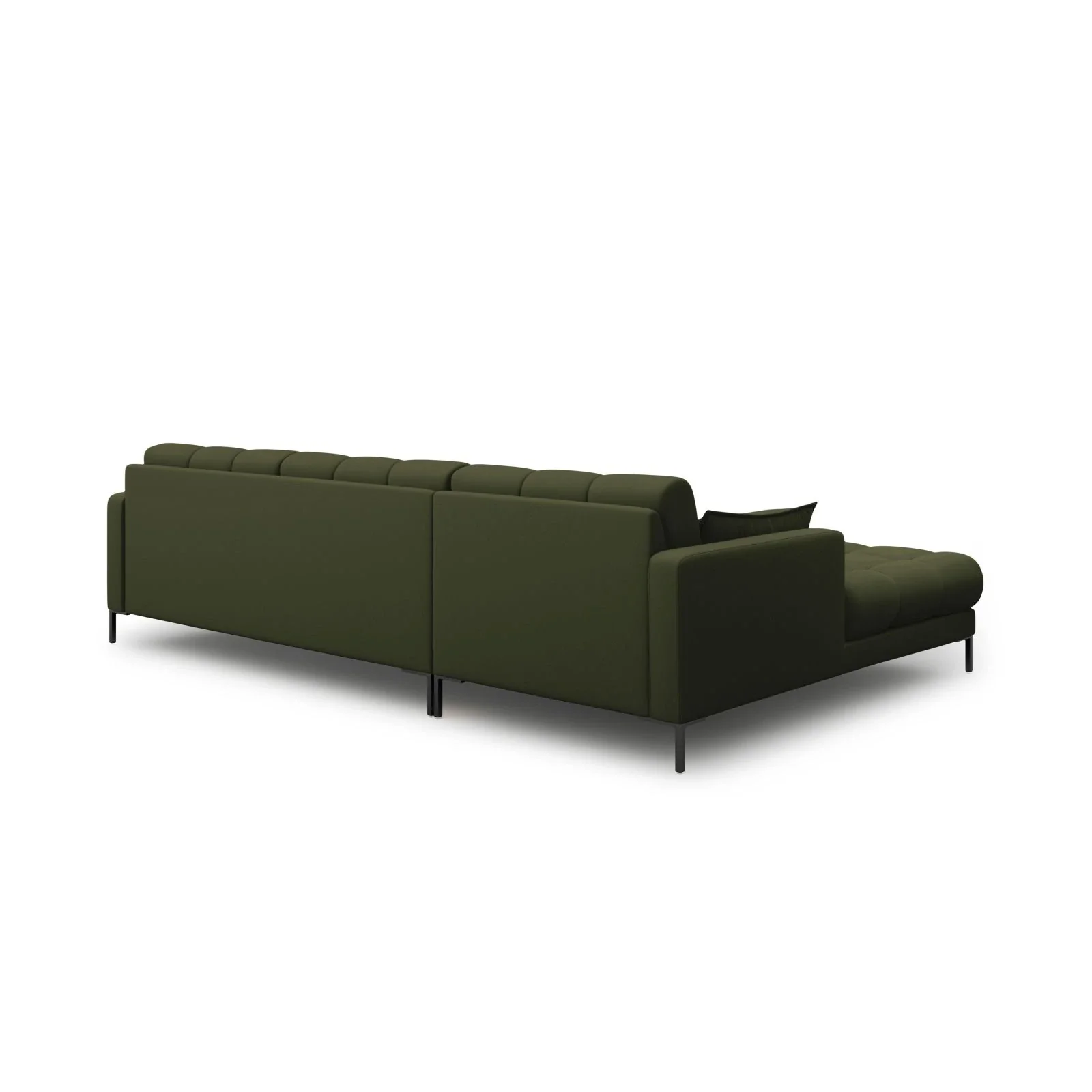 Mamaia 4-Sitzer Ecksofa, Linke Seite, Metallbeine Schwarz, mit Bezug aus Samt oder Strukturstoff, 293x185 cm - Image 40
