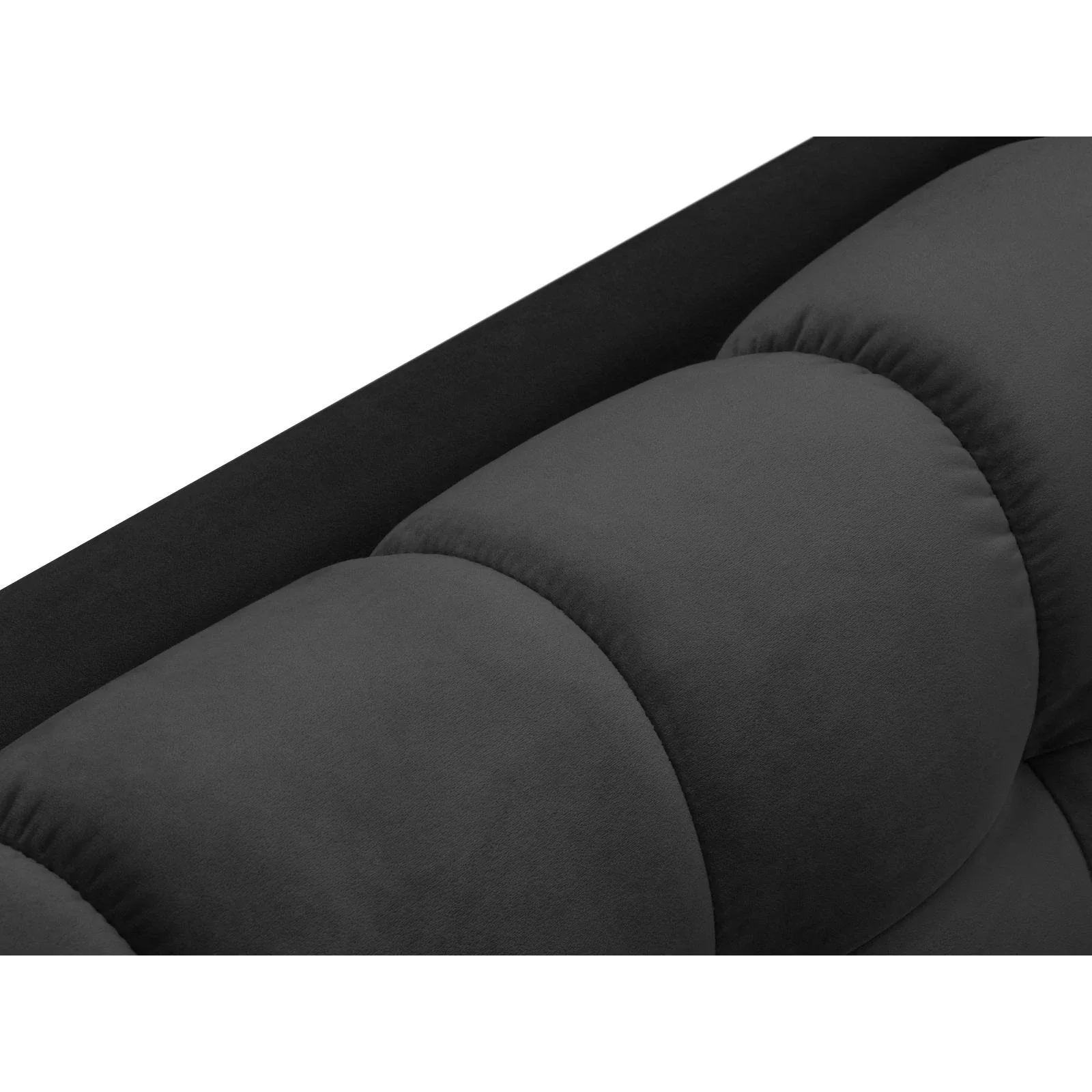 Mamaia 4-Sitzer Ecksofa, Linke Seite, Metallbeine Schwarz, mit Bezug aus Samt oder Strukturstoff, 293x185 cm - Image 79