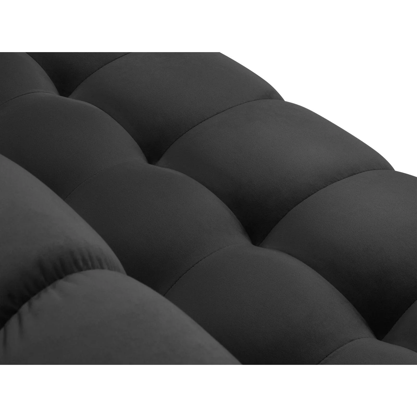 Mamaia 4-Sitzer Ecksofa, Linke Seite, Metallbeine Schwarz, mit Bezug aus Samt oder Strukturstoff, 293x185 cm - Image 80