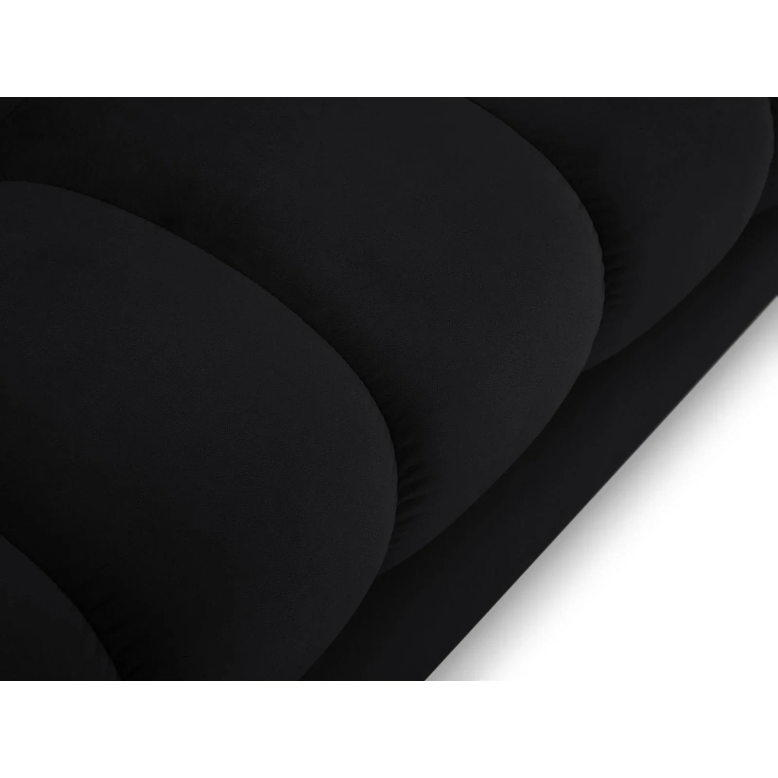 Mamaia 4-Sitzer Ecksofa, Linke Seite, Metallbeine Schwarz, mit Bezug aus Samt oder Strukturstoff, 293x185 cm - Image 86