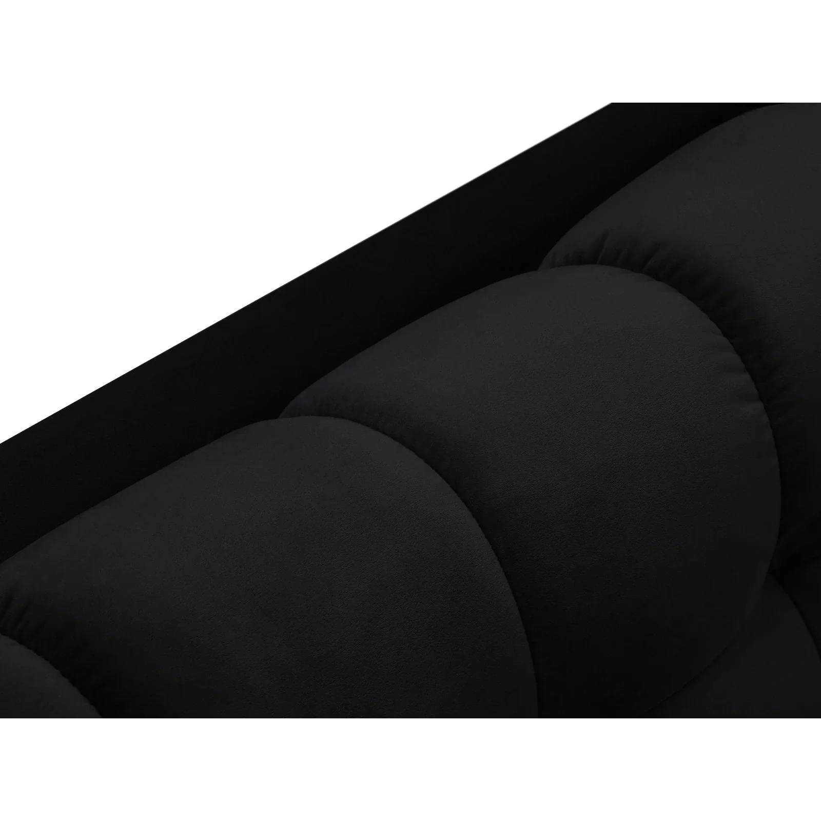 Mamaia 4-Sitzer Ecksofa, Linke Seite, Metallbeine Schwarz, mit Bezug aus Samt oder Strukturstoff, 293x185 cm - Image 87