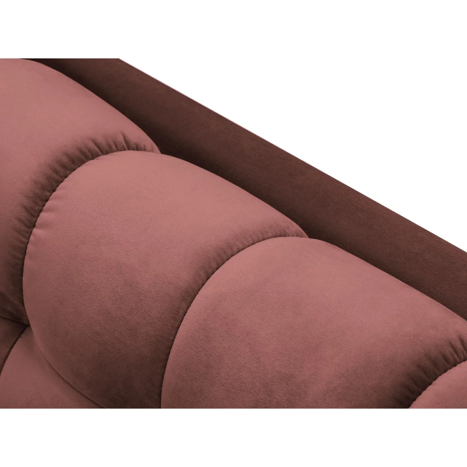Mamaia 4-Sitzer Ecksofa, Rechte Seite, Metallbeine Schwarz, mit Bezug aus Samt oder Strukturstoff, 293x185 cm - Image 111