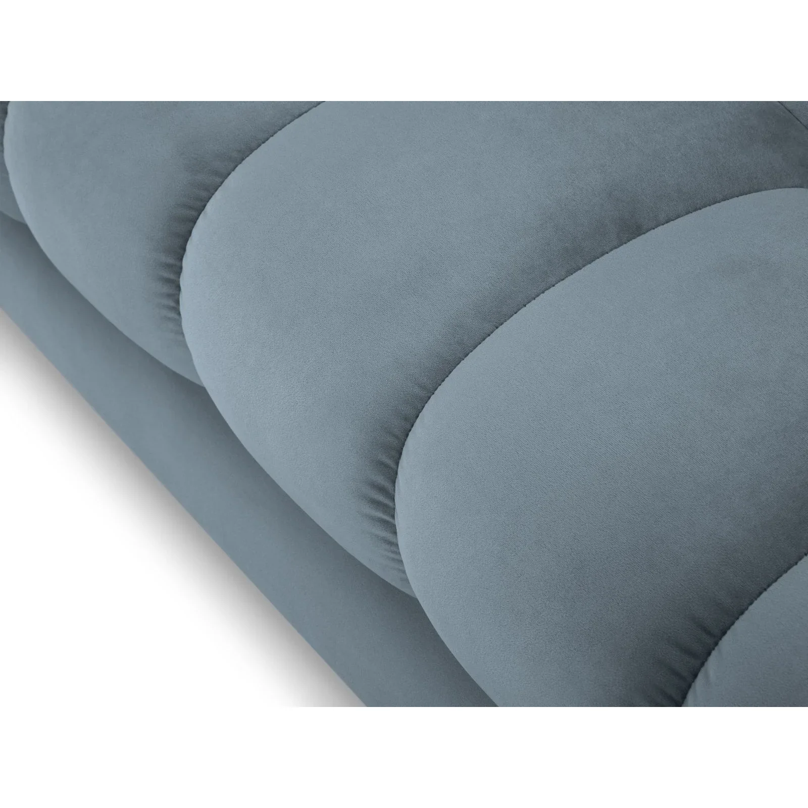 Mamaia 4-Sitzer Ecksofa, Rechte Seite, Metallbeine Schwarz, mit Bezug aus Samt oder Strukturstoff, 293x185 cm - Image 134