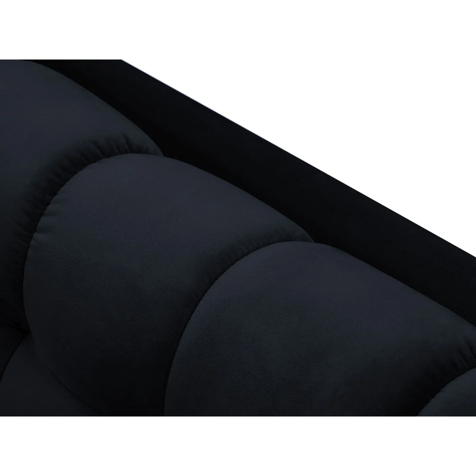 Mamaia 4-Sitzer Ecksofa, Rechte Seite, Metallbeine Schwarz, mit Bezug aus Samt oder Strukturstoff, 293x185 cm - Image 151