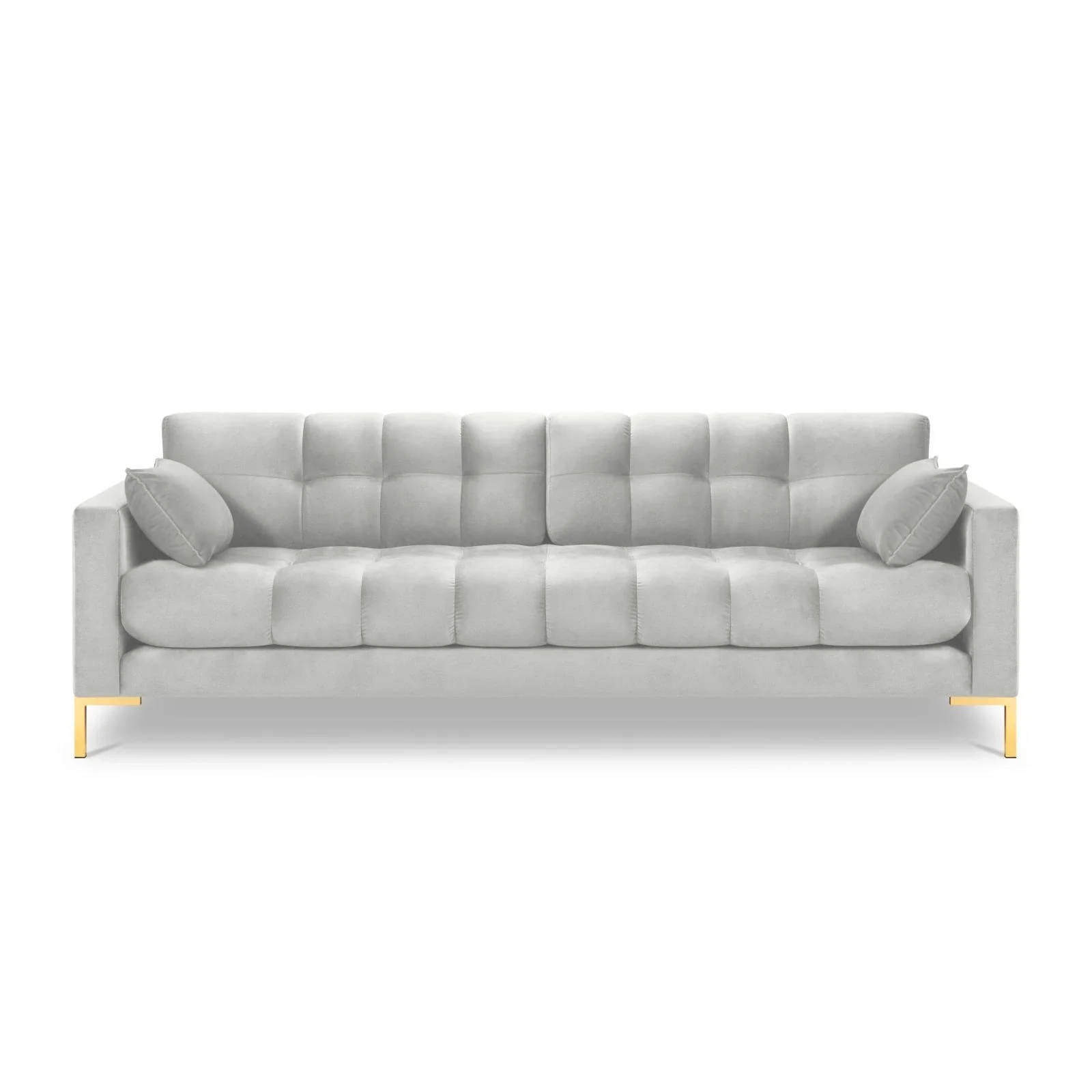 Mamaia 4-Sitzer Sofa, Beine Goldmetall, mit Bezug aus Samt oder Strukturstoff, 217x96 cm - Image 107