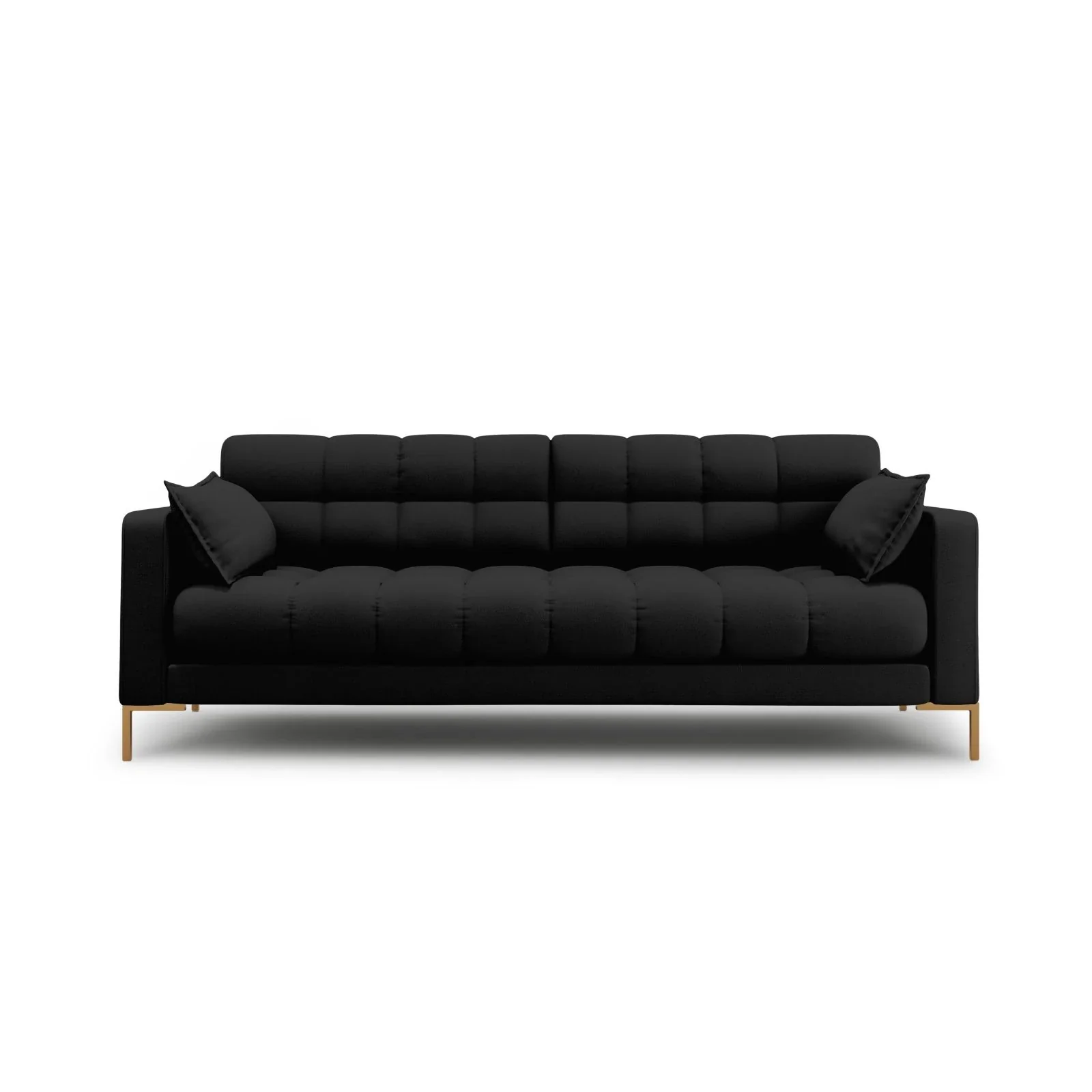 Mamaia 4-Sitzer Sofa, Beine Goldmetall, mit Bezug aus Samt oder Strukturstoff, 217x96 cm - Image 17