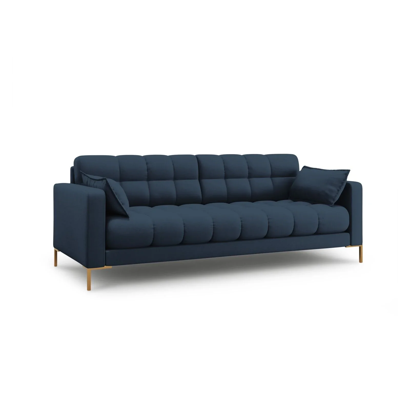 Mamaia 4-Sitzer Sofa, Beine Goldmetall, mit Bezug aus Samt oder Strukturstoff, 217x96 cm - Image 22